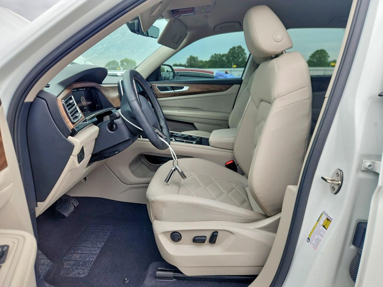 2024 Volkswagen Atlas Se White vin: 1V2HR2CA0RC545215