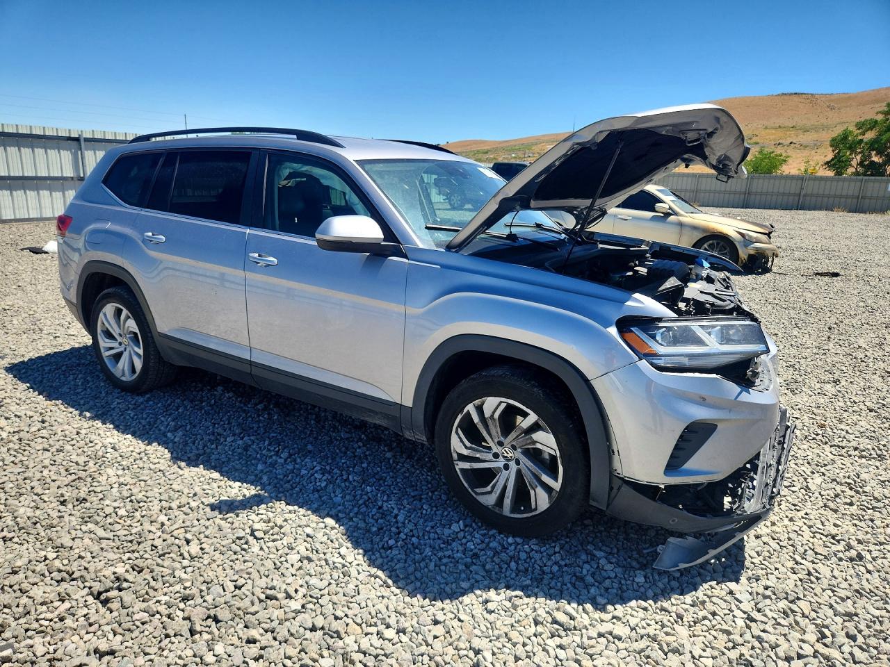 2021 Volkswagen Atlas Se Silver vin: 1V2HR2CA1MC545331