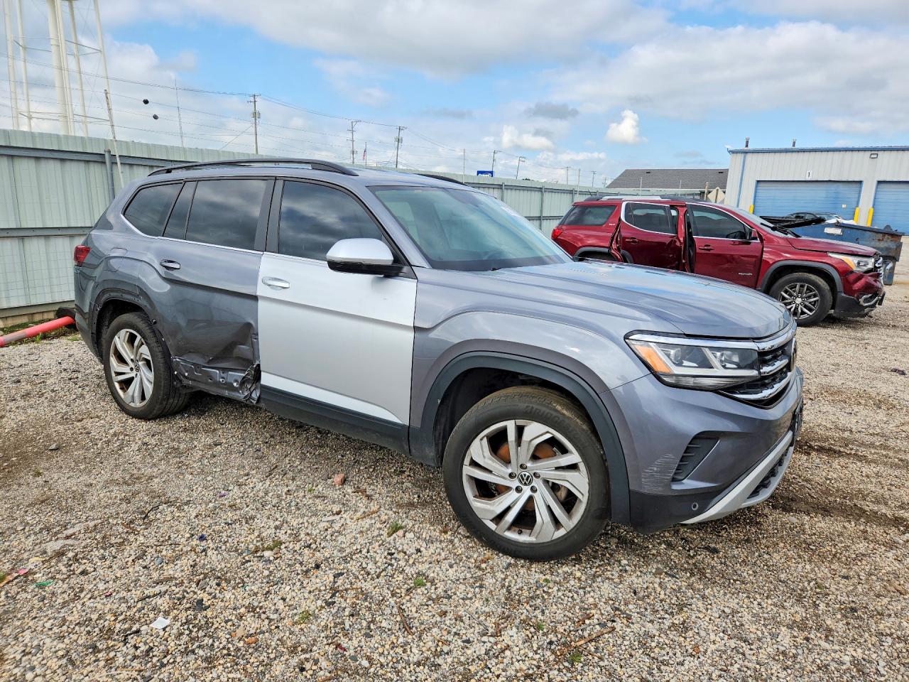 2021 Volkswagen Atlas Se Gray vin: 1V2HR2CA3MC551745
