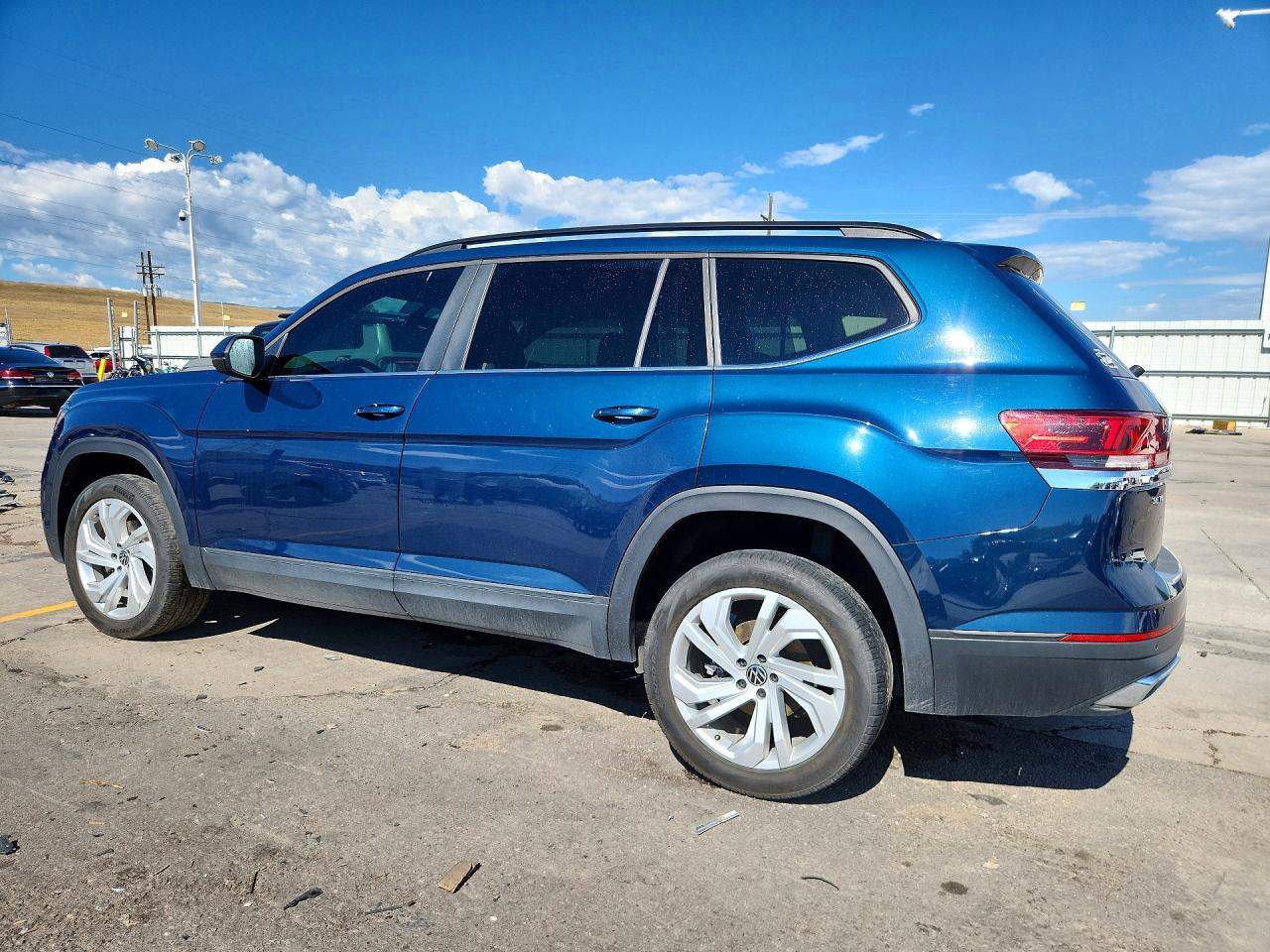 2022 Volkswagen Atlas Se Teal vin: 1V2HR2CAXNC561898