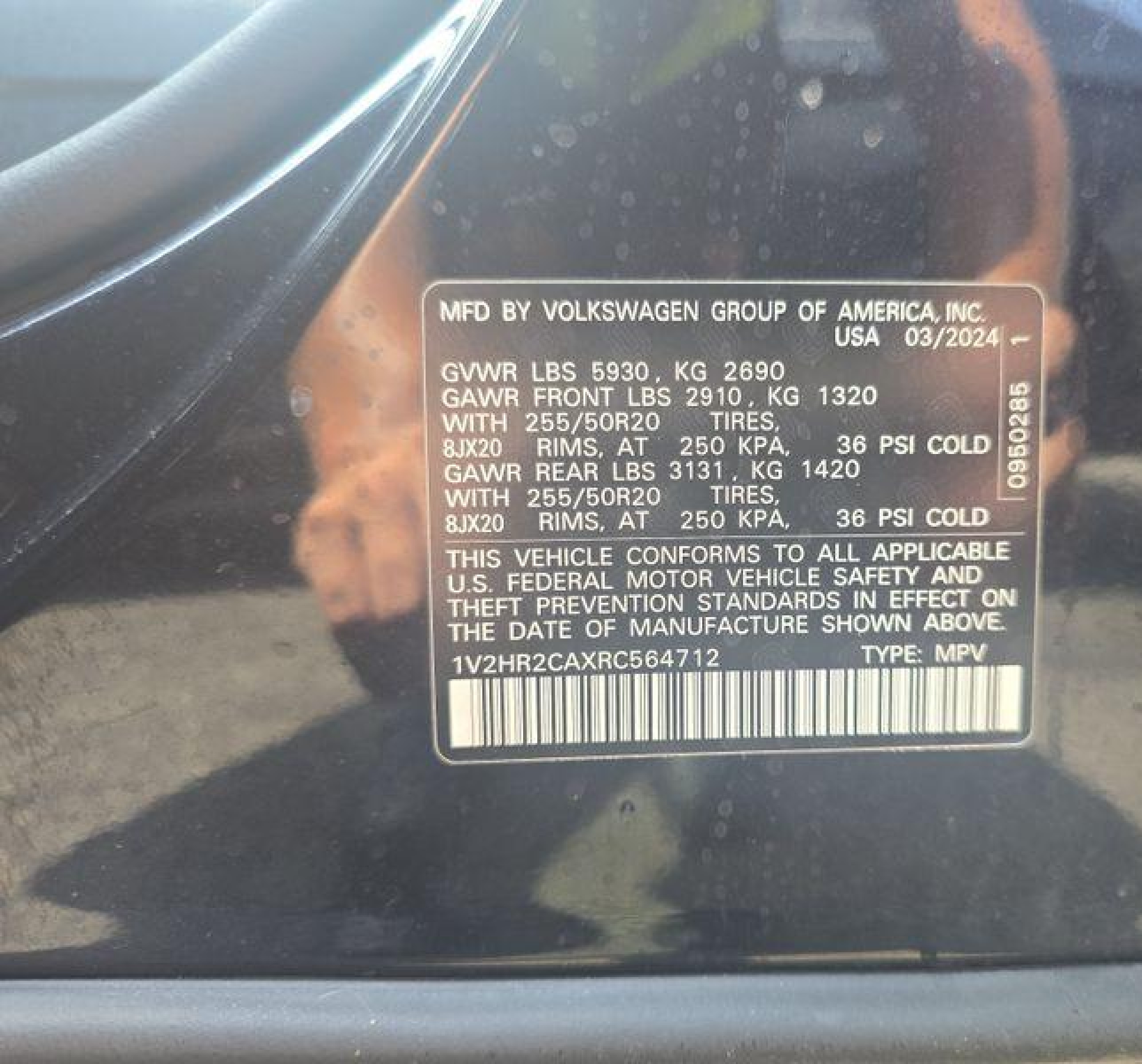 2024 Volkswagen Atlas 2.0t Se W/technology vin: 1V2HR2CAXRC564712