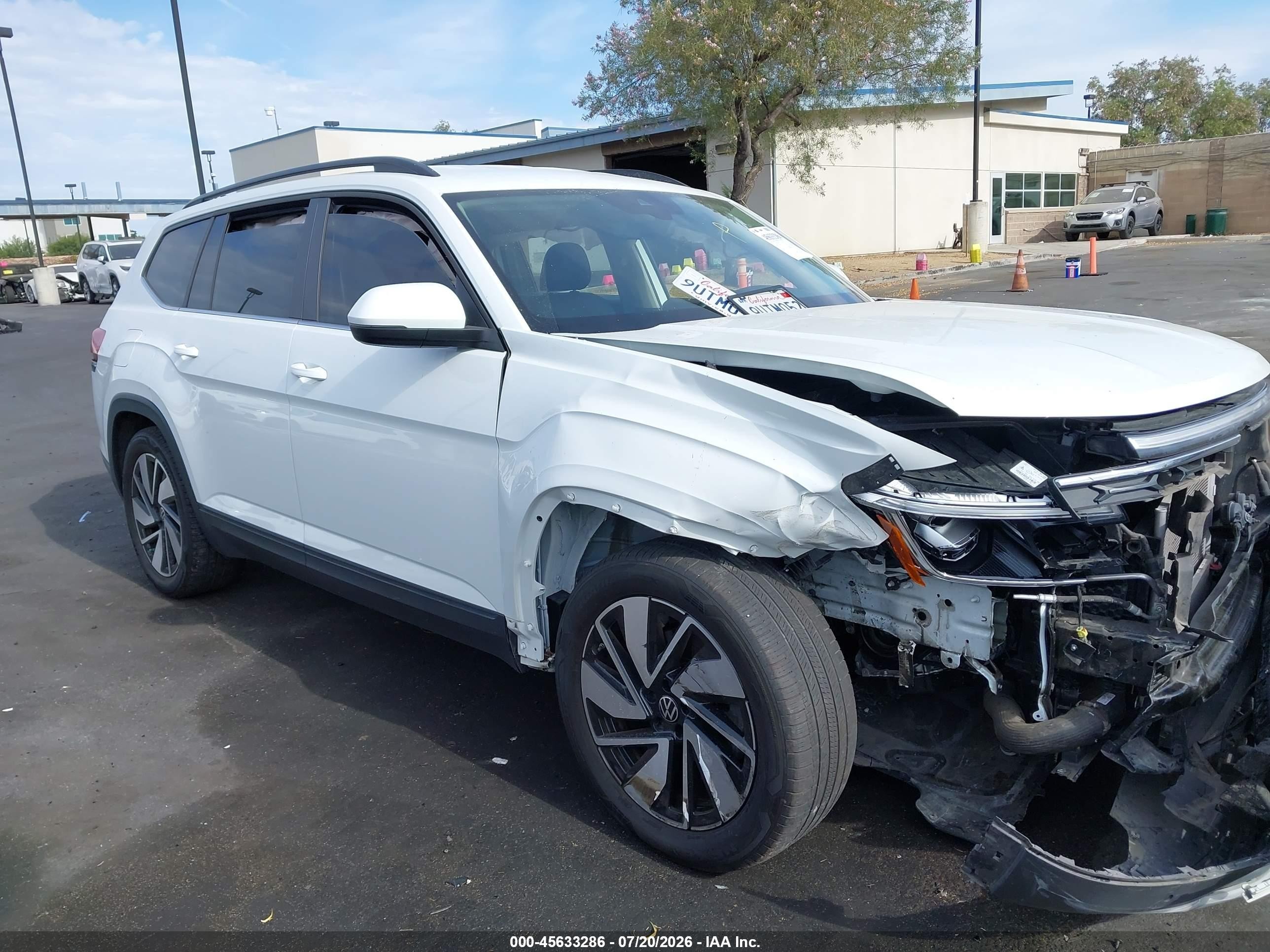 2024 Volkswagen Atlas 2.0t Se W/technology White vin: 1V2HR2CAXRC570607
