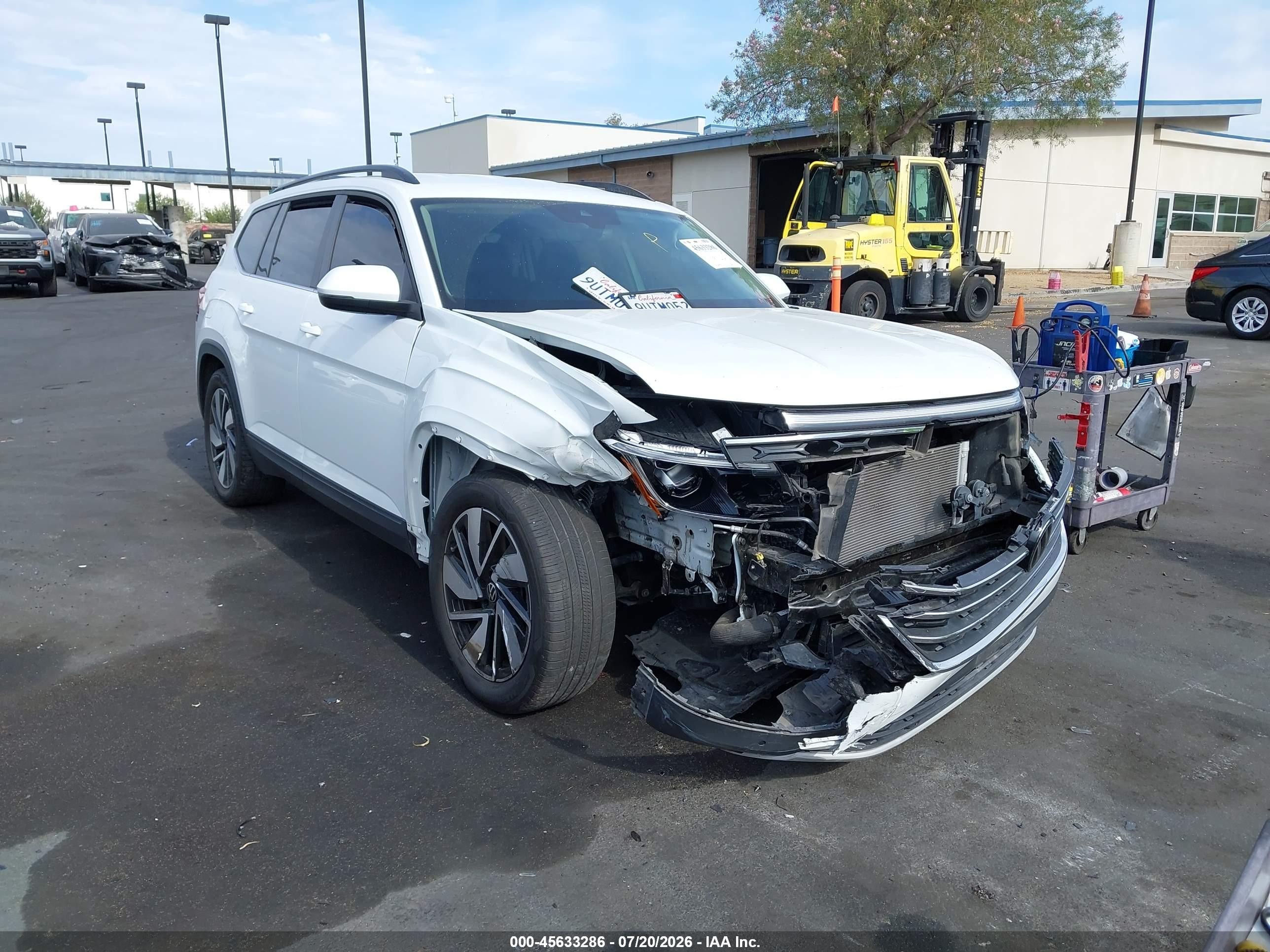 2024 Volkswagen Atlas 2.0t Se W/technology White vin: 1V2HR2CAXRC570607