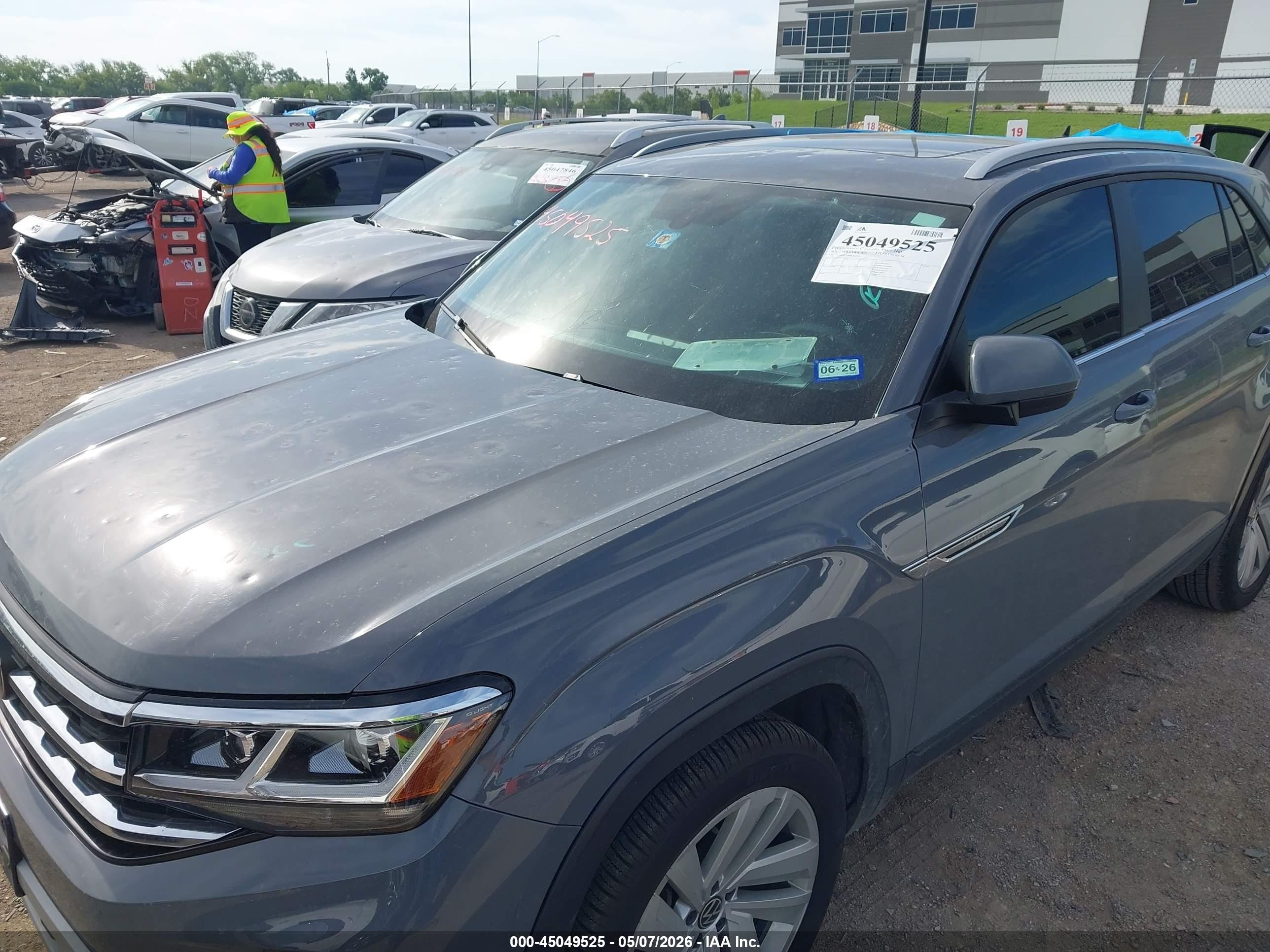 2021 Volkswagen Atlas Cross Sport 3.6l V6 Se W/technology Серый vin: 1V2JE2CA0MC232235