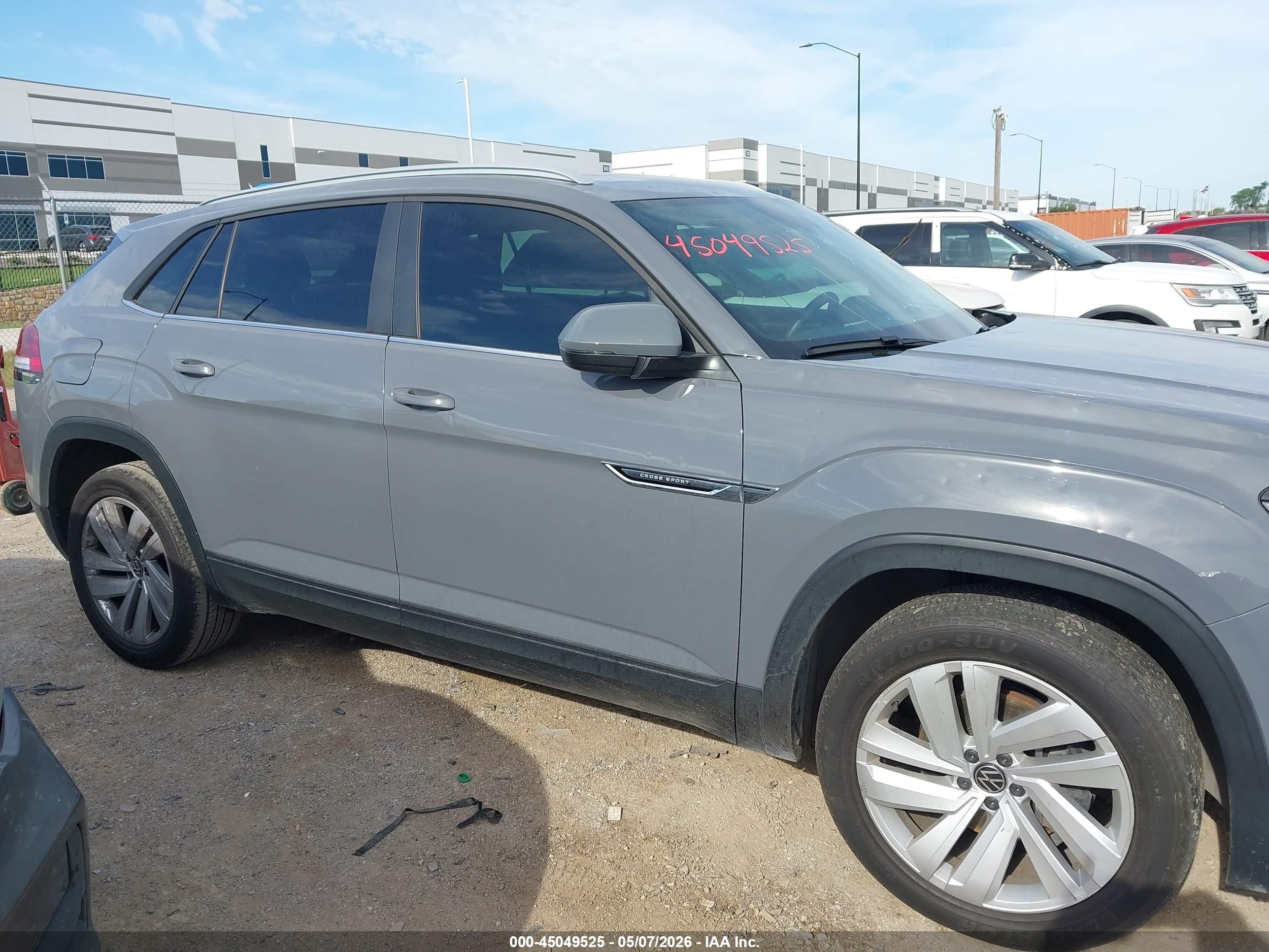 2021 Volkswagen Atlas Cross Sport 3.6l V6 Se W/technology Серый vin: 1V2JE2CA0MC232235