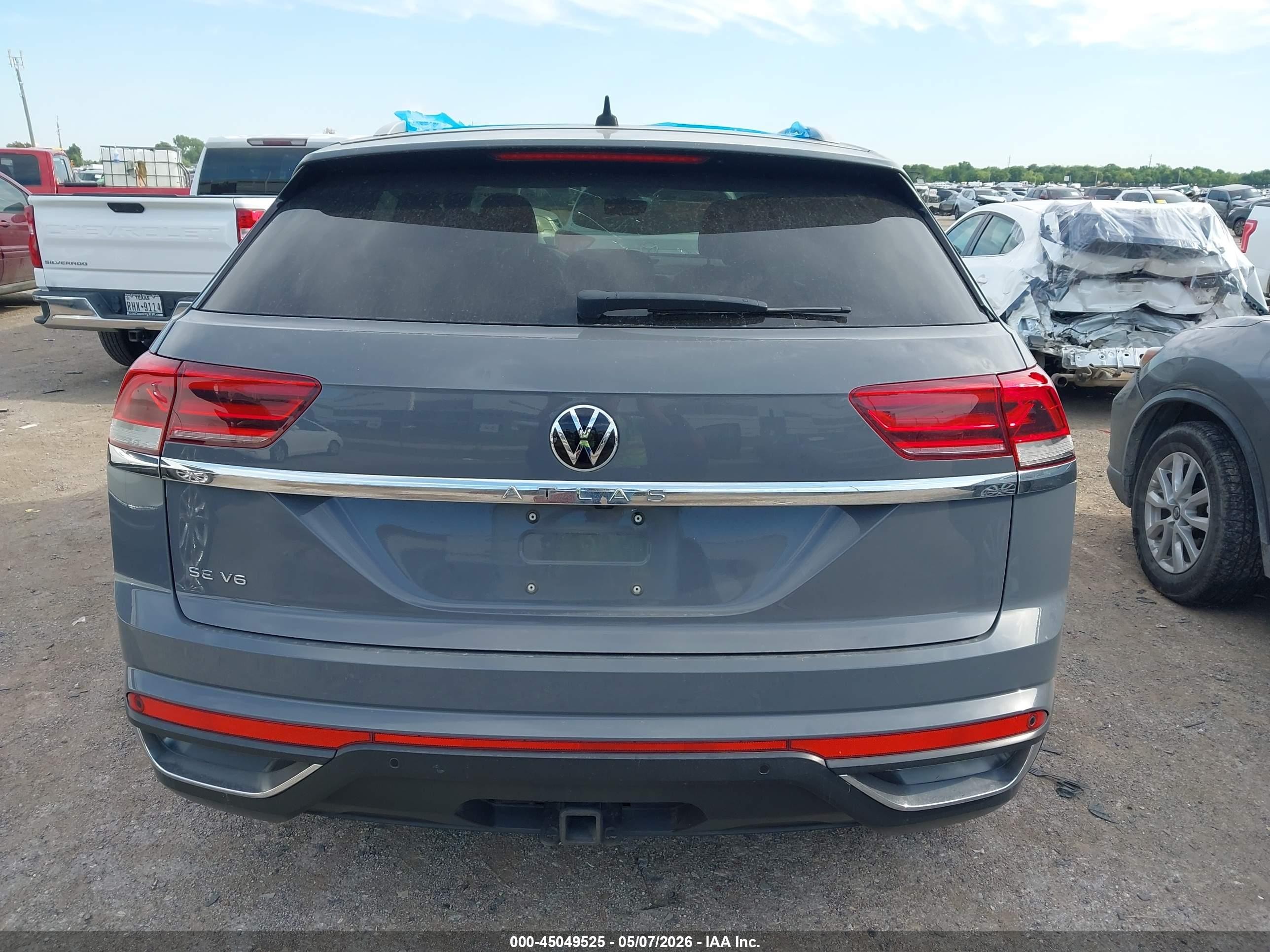 2021 Volkswagen Atlas Cross Sport 3.6l V6 Se W/technology Серый vin: 1V2JE2CA0MC232235