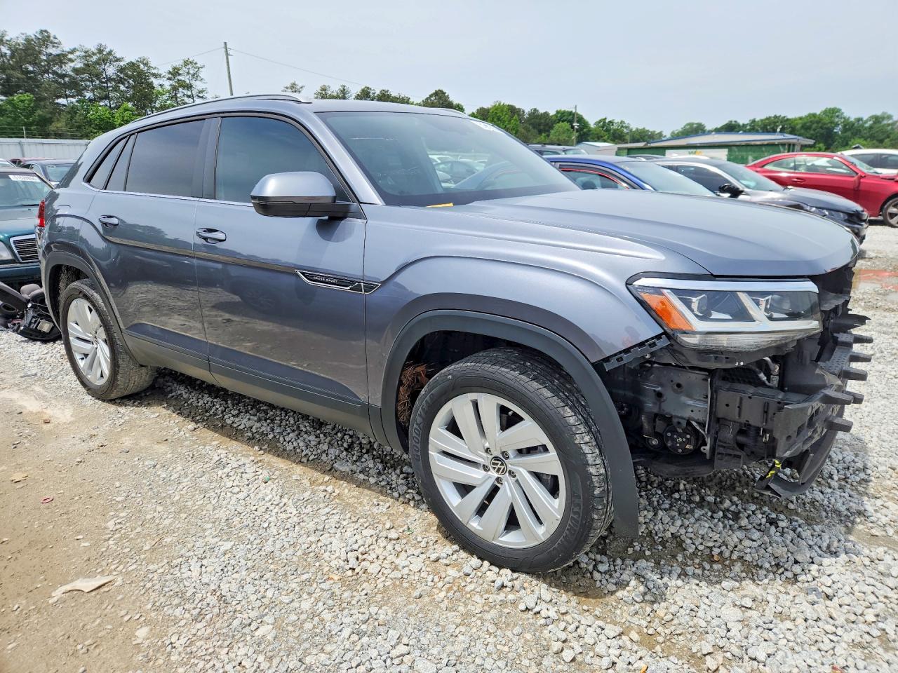 2021 Volkswagen Atlas Cross Sport Se Silver vin: 1V2JE2CA2MC230440