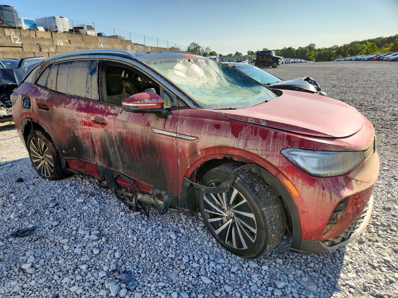 2023 Volkswagen Id.4 Pro S Plus Red vin: 1V2JNPE86PC050955