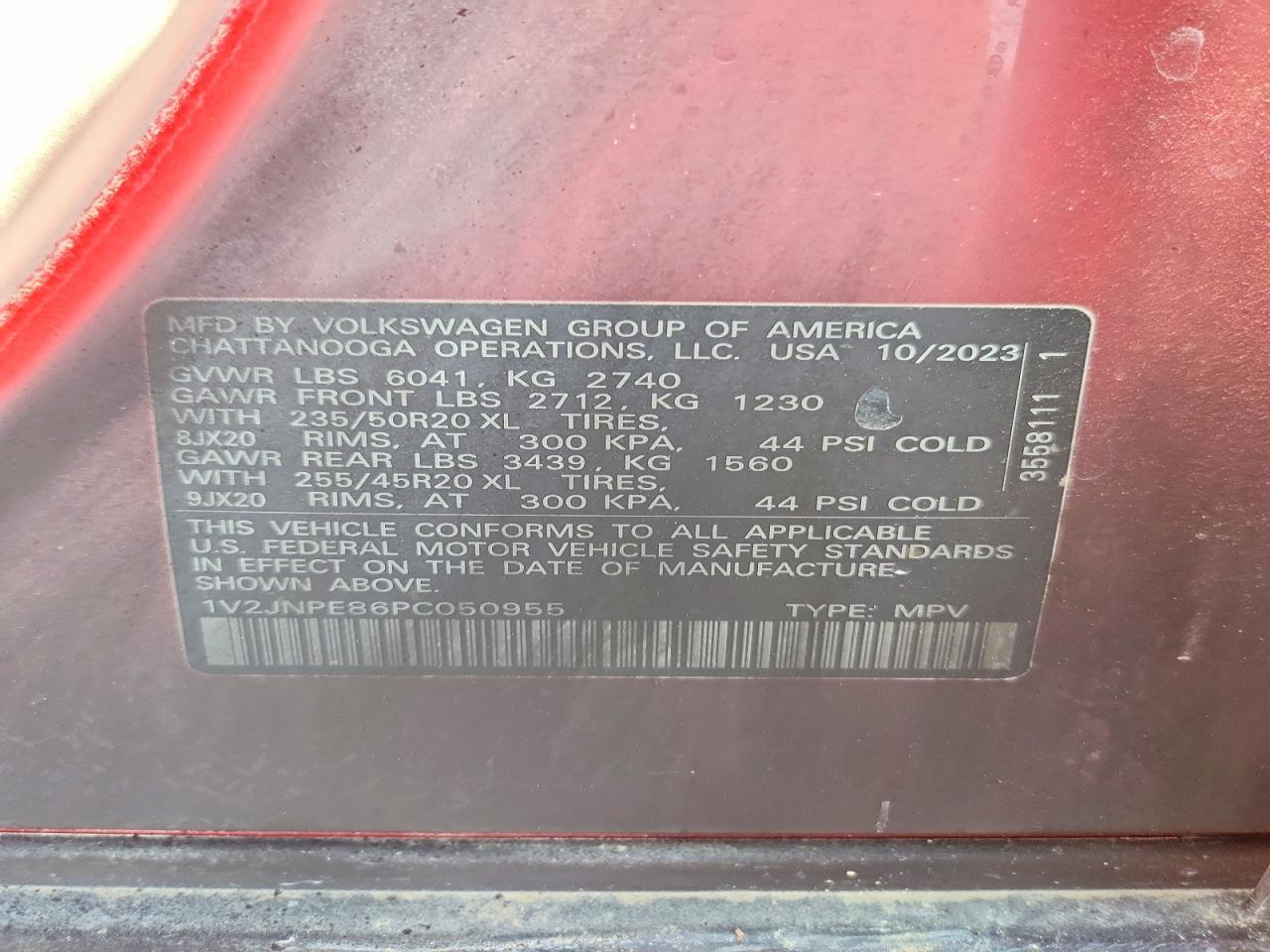 2023 Volkswagen Id.4 Pro S Plus Red vin: 1V2JNPE86PC050955