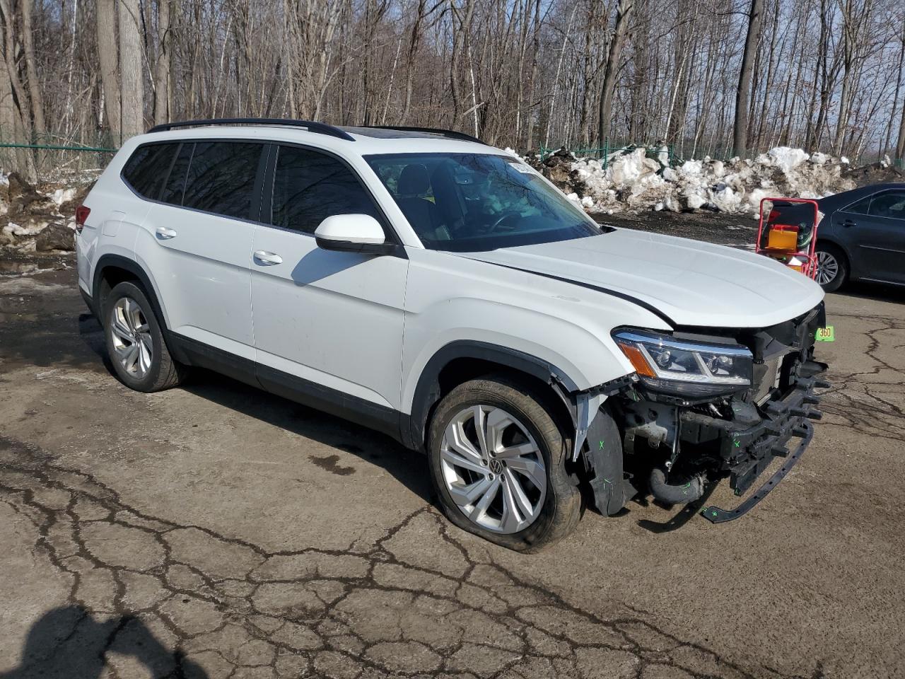 2021 Volkswagen Atlas Se White vin: 1V2JP2CA5MC548871