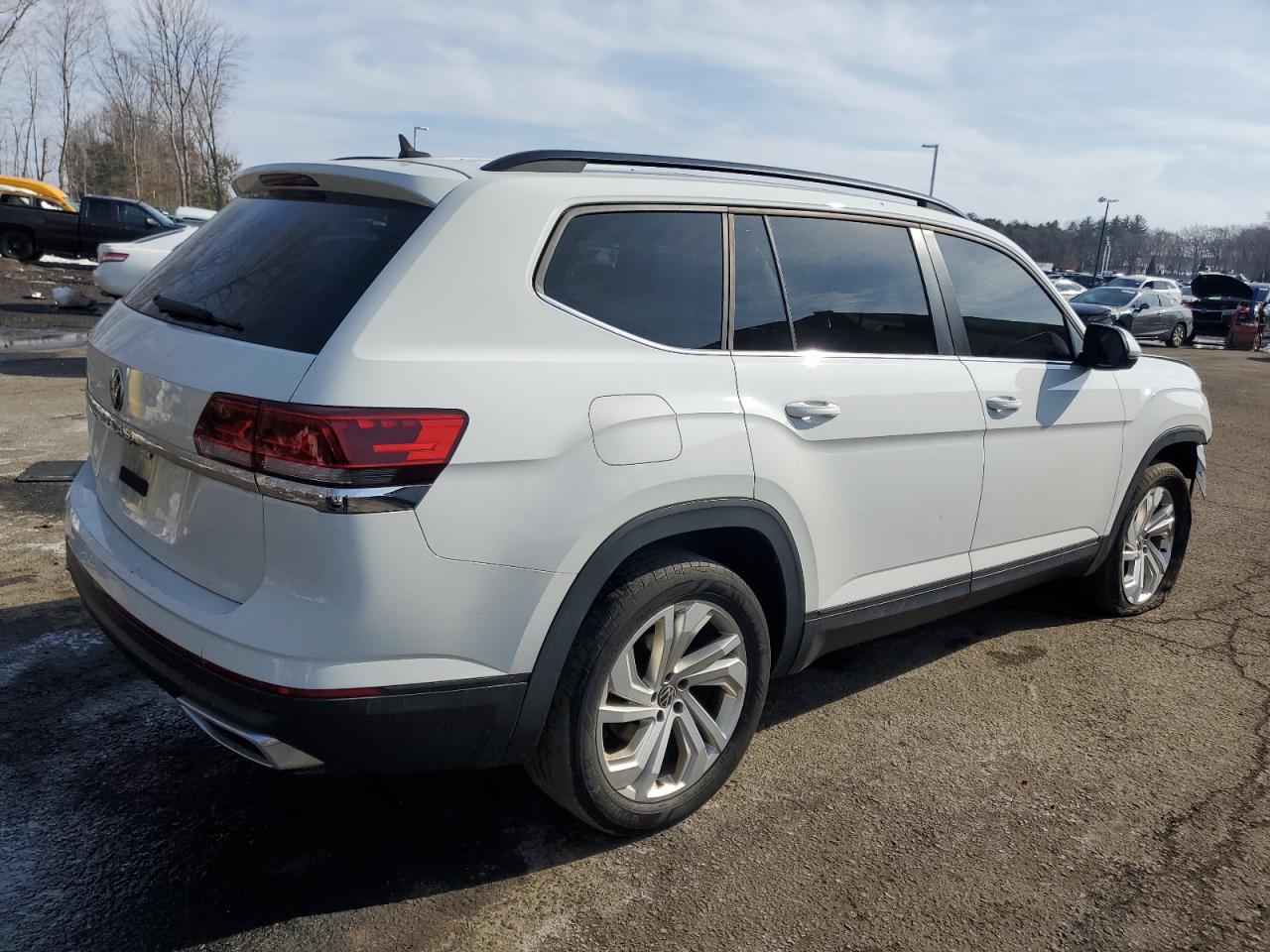 2021 Volkswagen Atlas Se White vin: 1V2JP2CA5MC548871