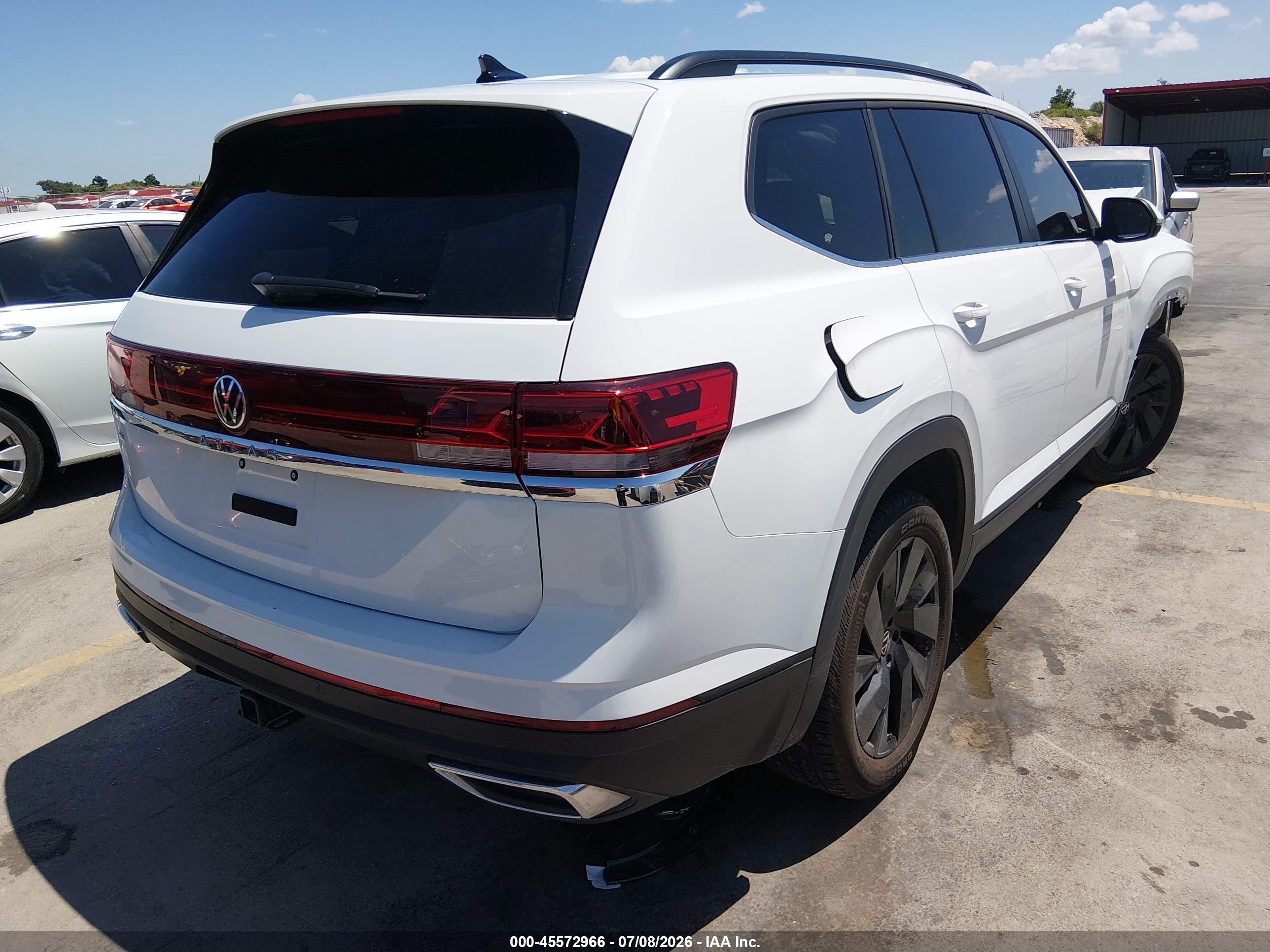 2025 Volkswagen Atlas 2.0t Se W/technology White vin: 1V2JR2CA3SC520218