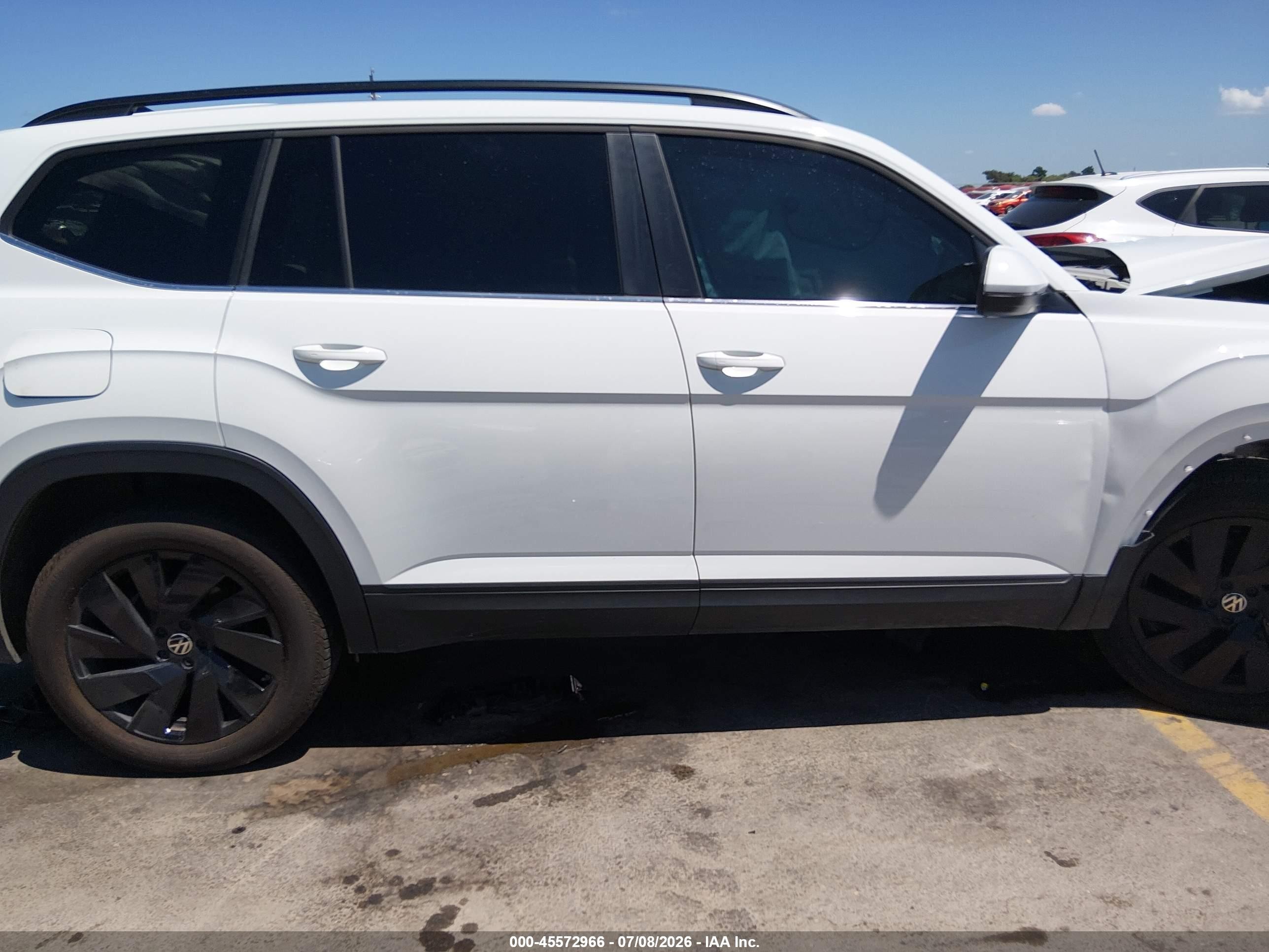 2025 Volkswagen Atlas 2.0t Se W/technology White vin: 1V2JR2CA3SC520218