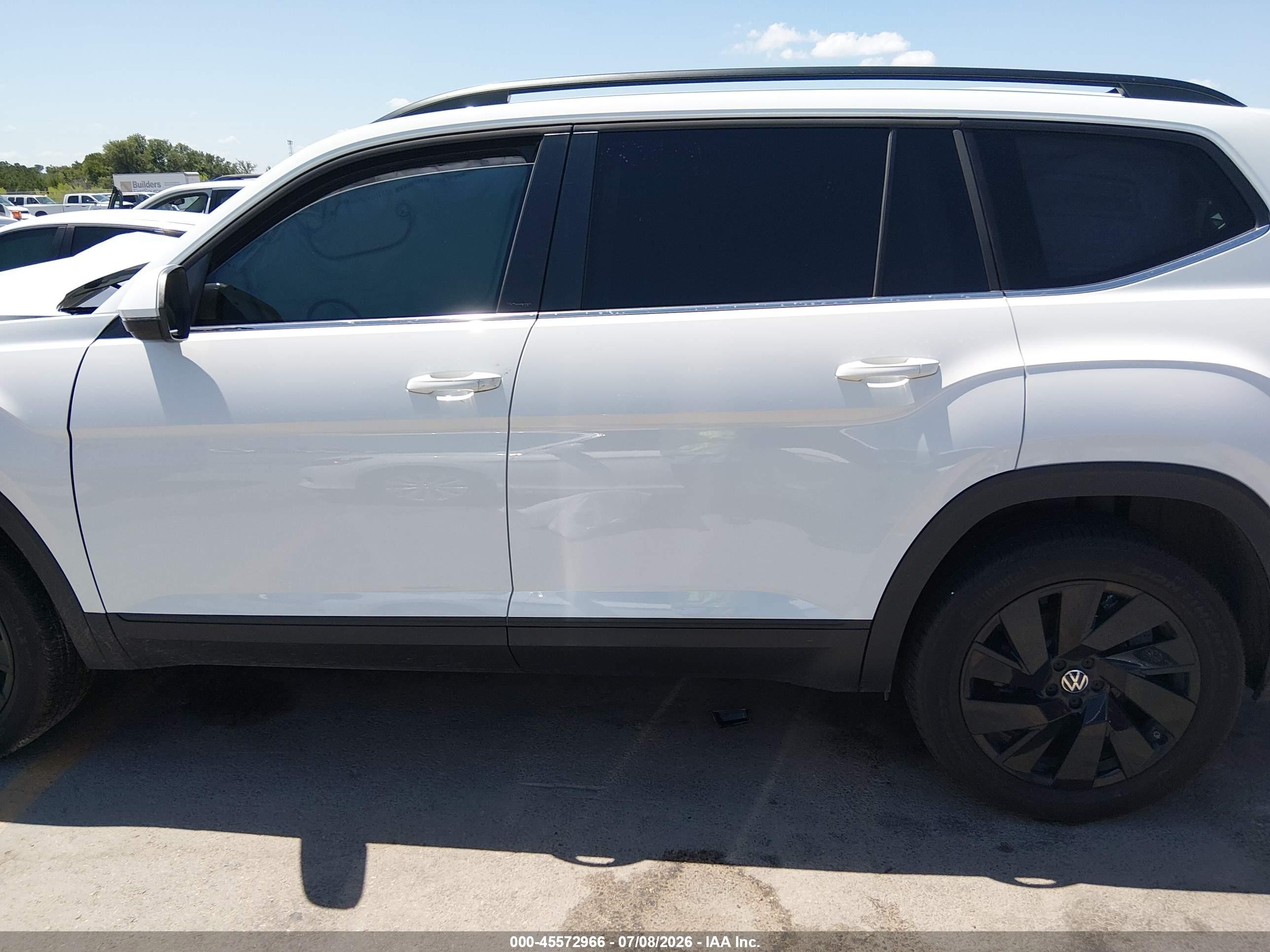 2025 Volkswagen Atlas 2.0t Se W/technology White vin: 1V2JR2CA3SC520218