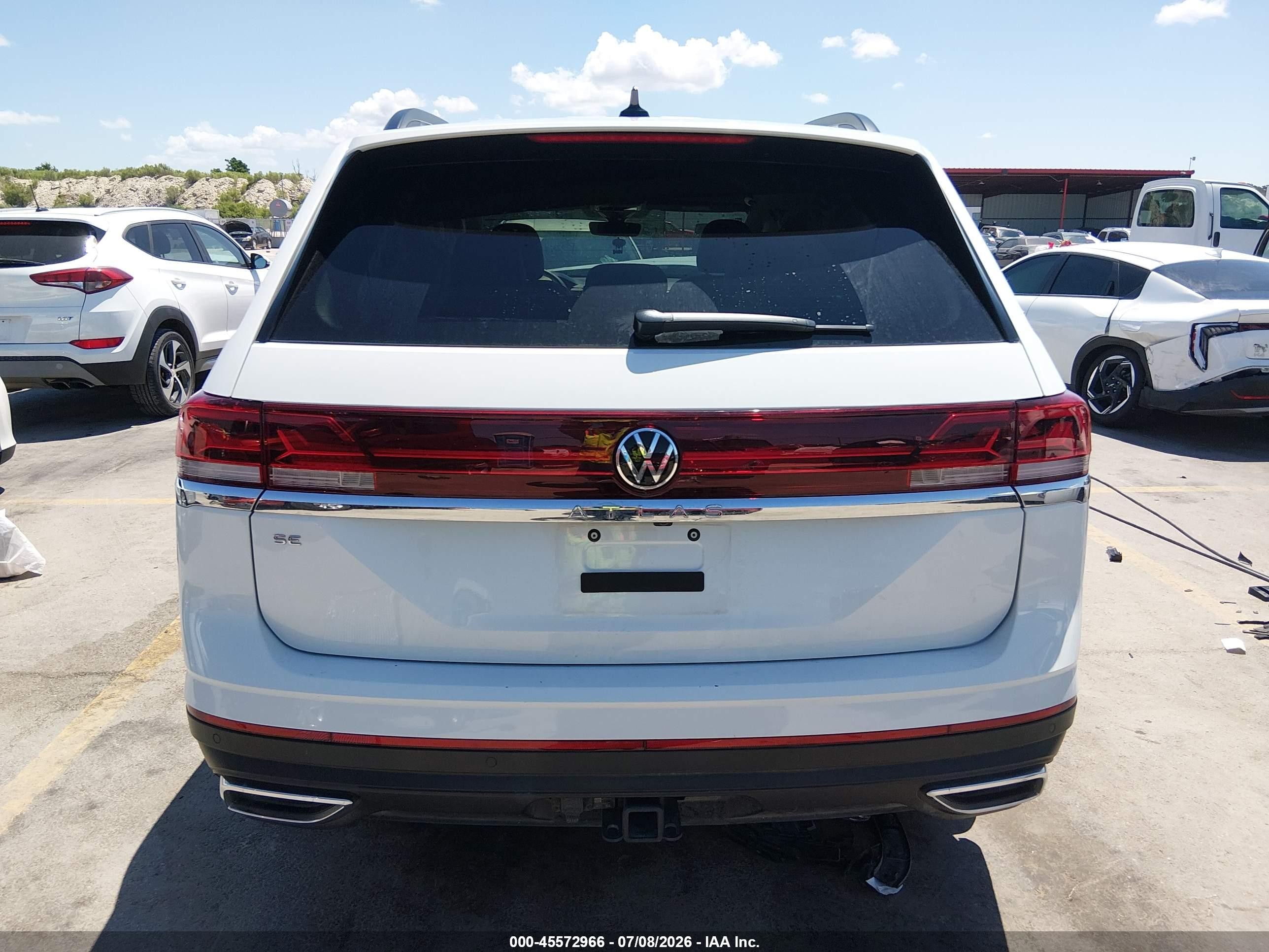 2025 Volkswagen Atlas 2.0t Se W/technology White vin: 1V2JR2CA3SC520218
