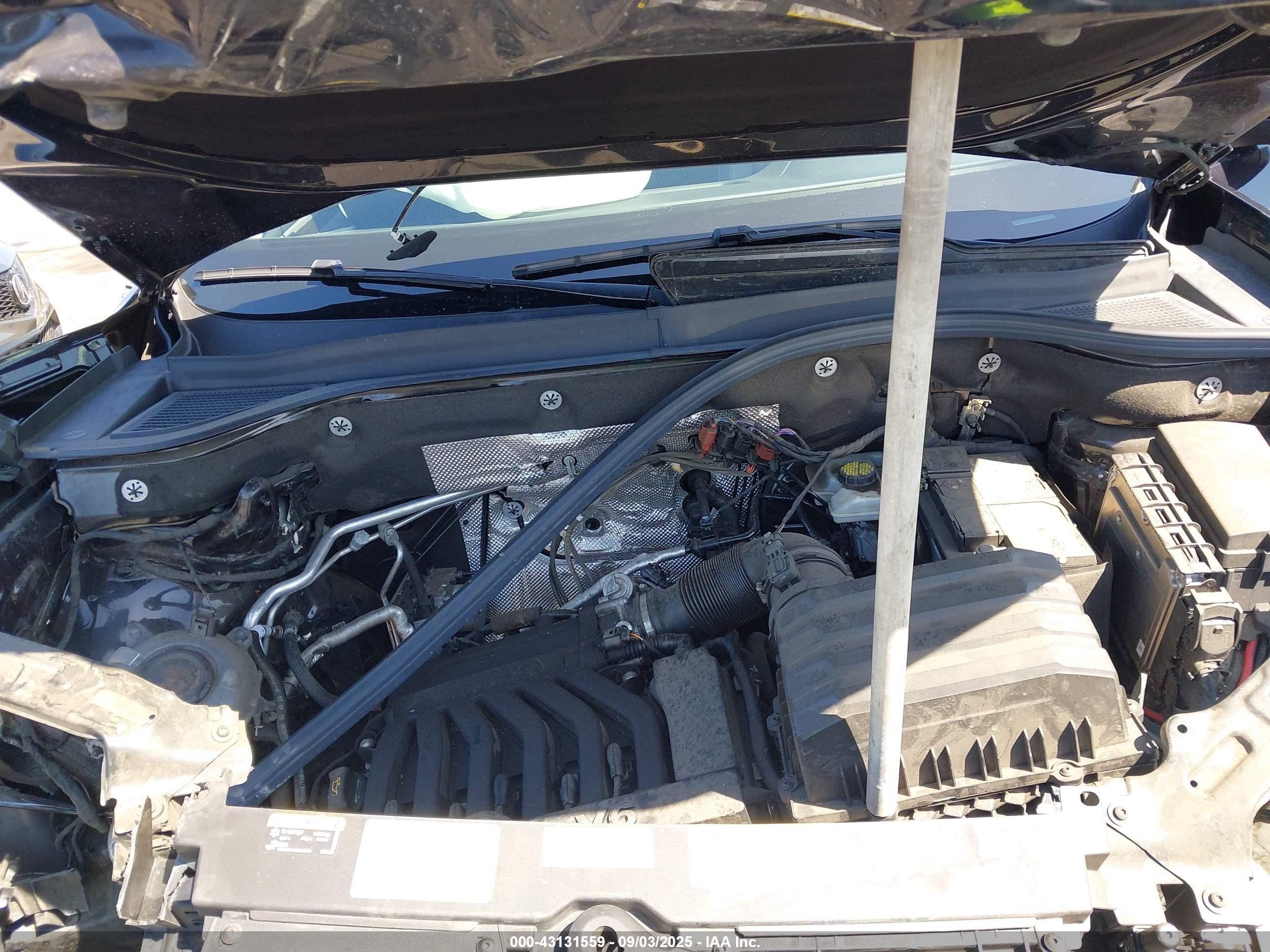 2021 Volkswagen Atlas 3.6l V6 Se W/technology Черный vin: 1V2JR2CA5MC570797