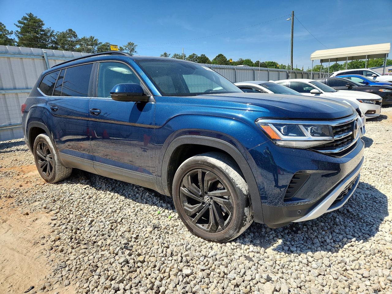 2022 Volkswagen Atlas Se Blue vin: 1V2JR2CA8NC546320