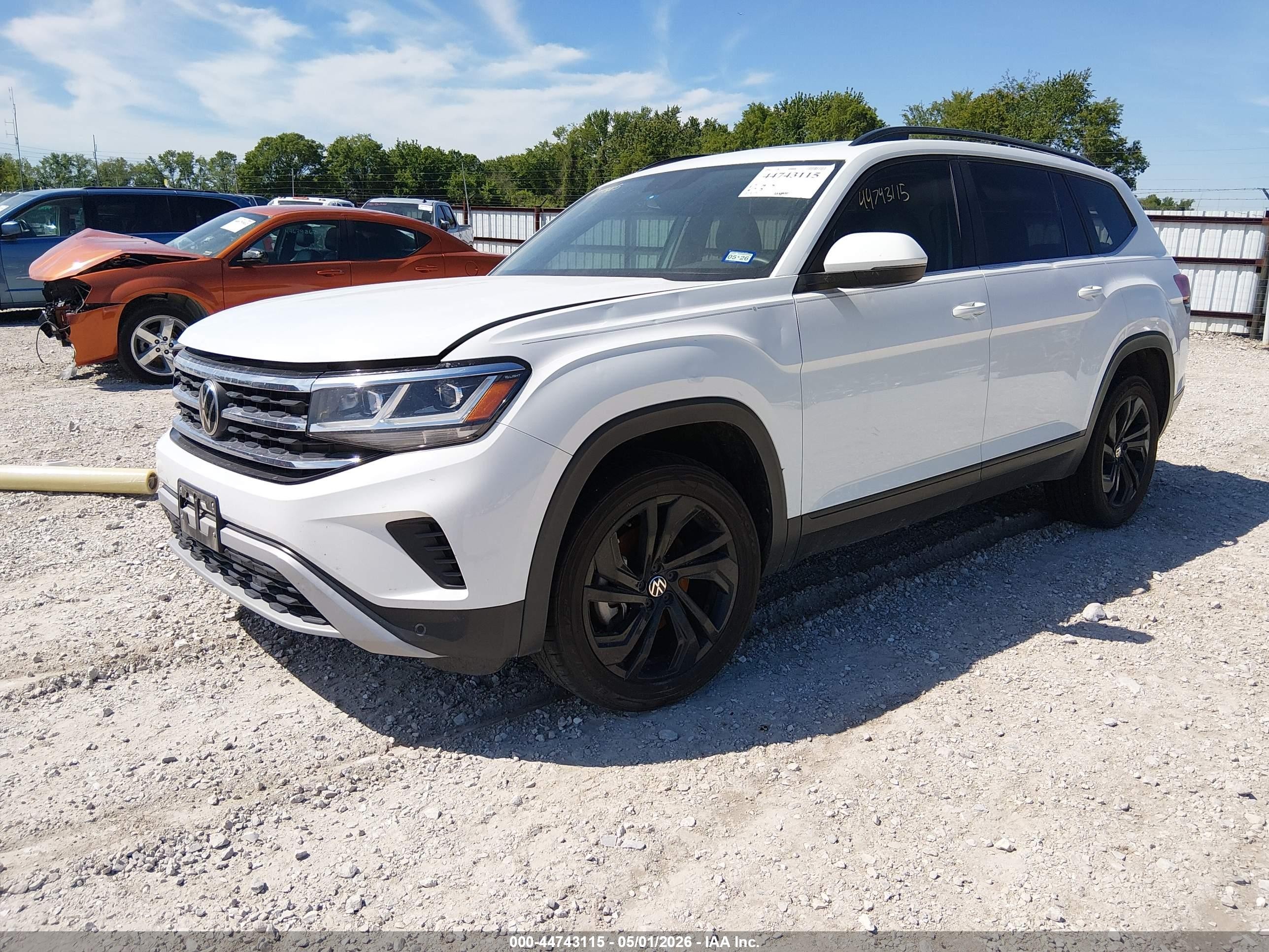 2021 Volkswagen Atlas 3.6l V6 Se W/technology Белый vin: 1V2JR2CA9MC546342