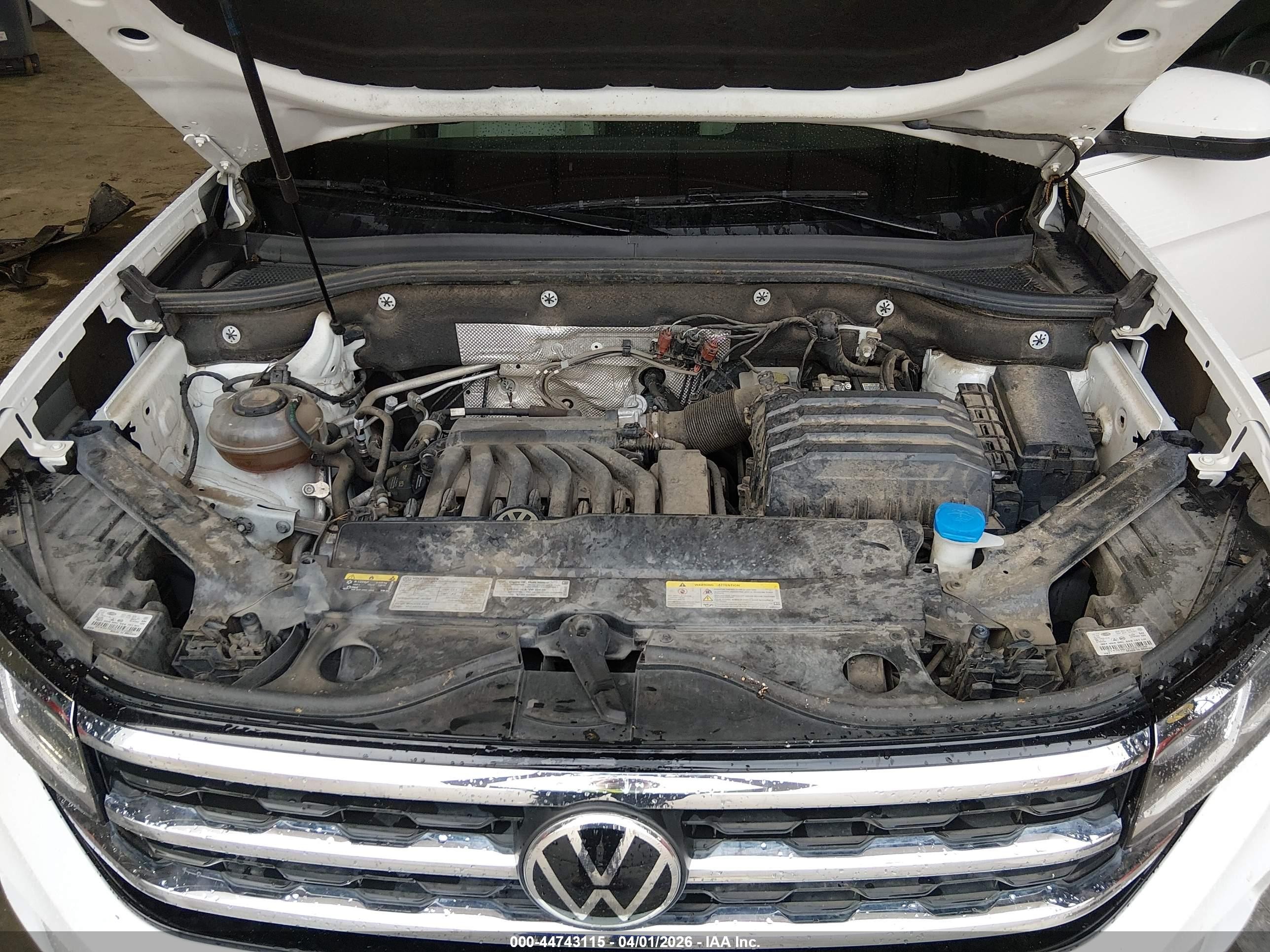 2021 Volkswagen Atlas 3.6l V6 Se W/technology Белый vin: 1V2JR2CA9MC546342
