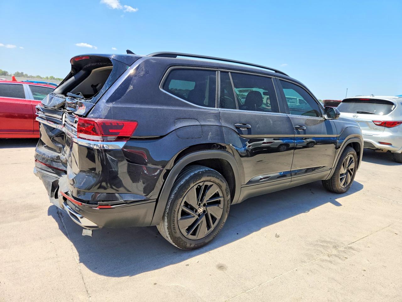 2024 Volkswagen Atlas Se Black vin: 1V2JR2CAXRC612453