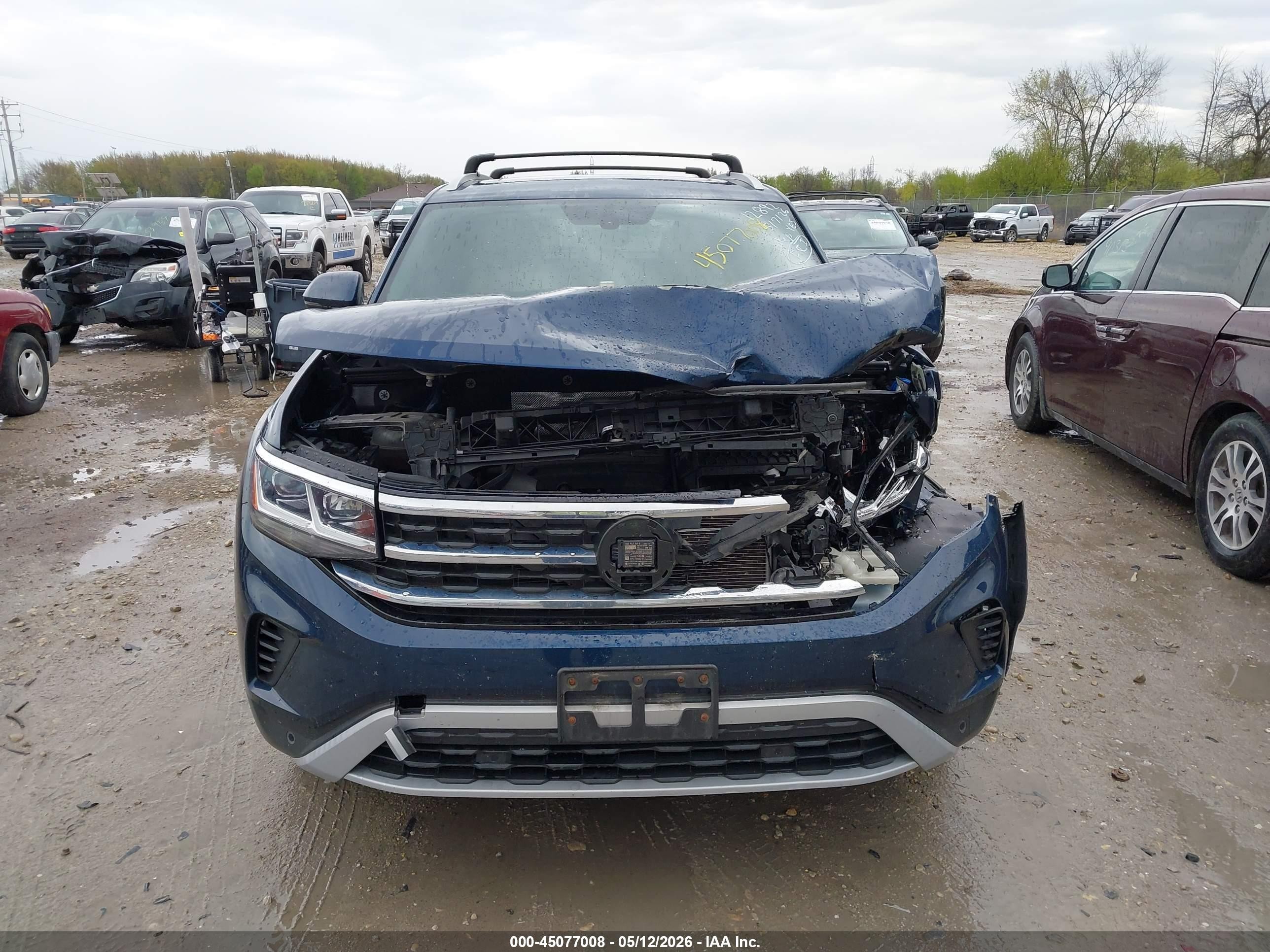 2021 Volkswagen Atlas Cross Sport 2.0t Se W/technology Синий vin: 1V2KC2CA6MC224392