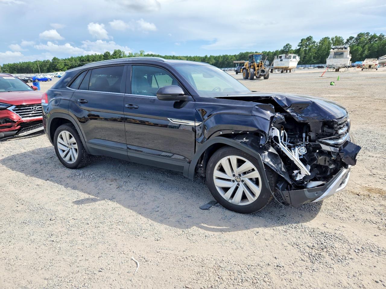 2021 Volkswagen Atlas Cross Sport Se Черный vin: 1V2KC2CAXMC241230