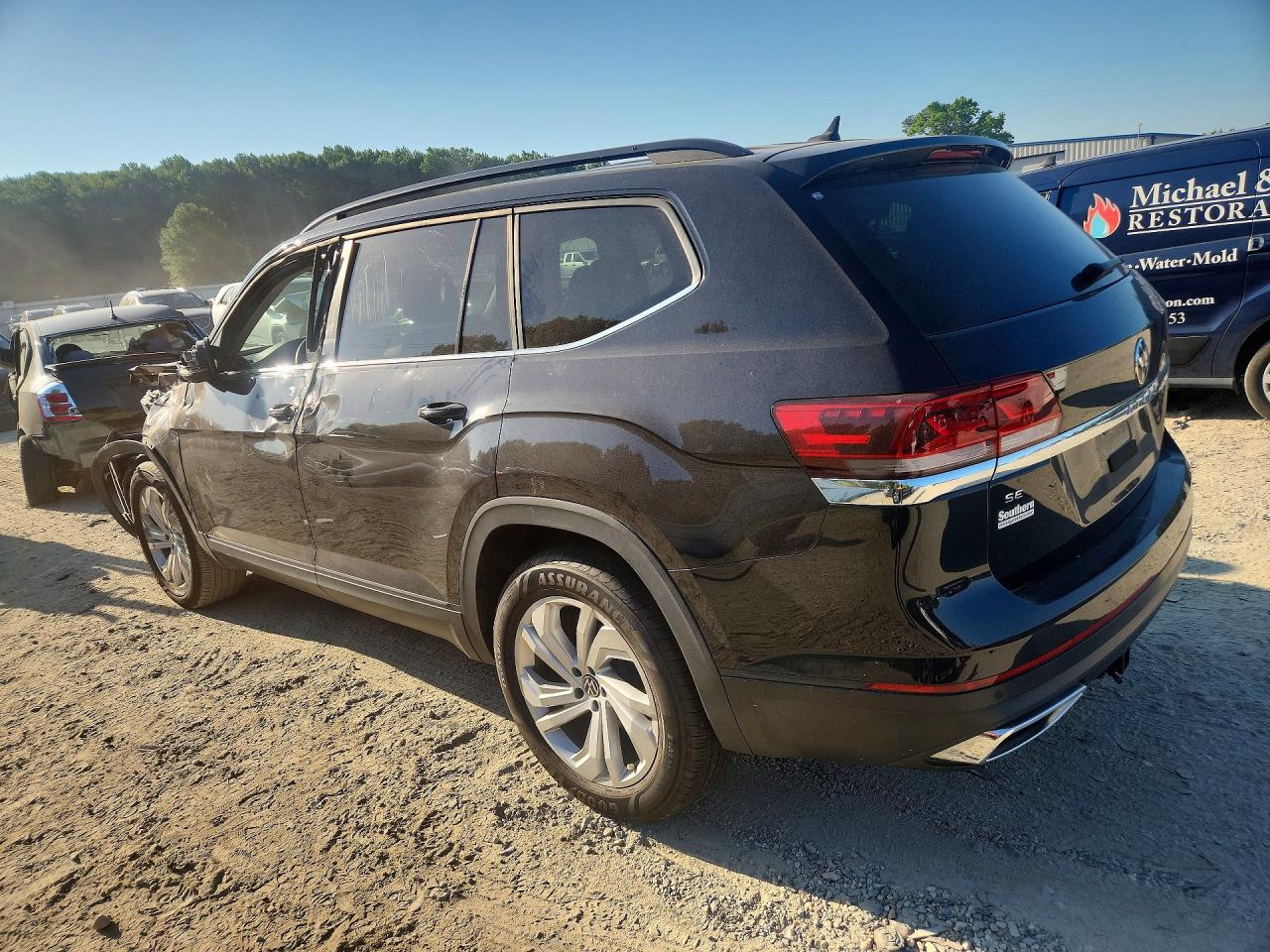 2021 Volkswagen Atlas Se Black vin: 1V2KP2CA3MC544614