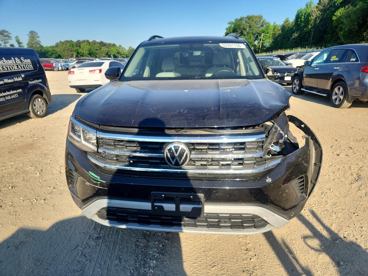 2021 Volkswagen Atlas Se Black vin: 1V2KP2CA3MC544614