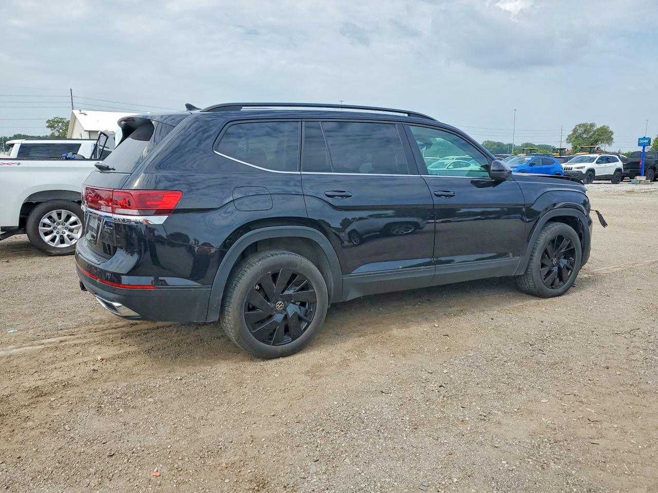 2025 Volkswagen Atlas Se Black vin: 1V2KR2CA2SC554624