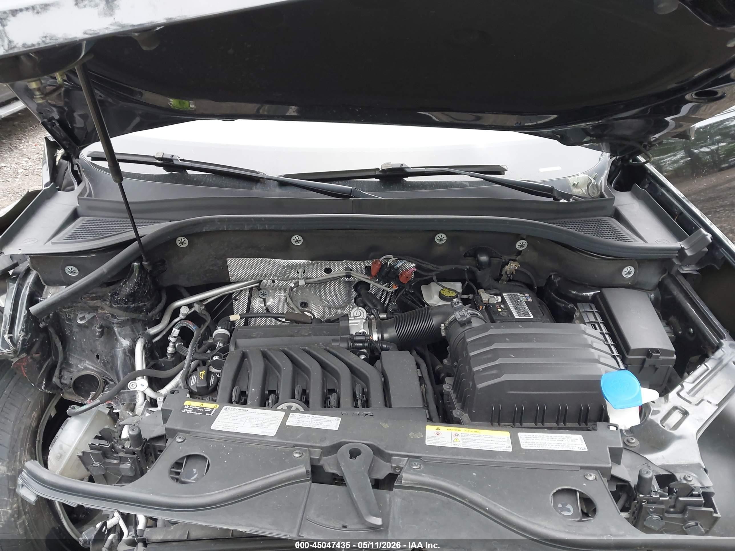 2021 Volkswagen Atlas 3.6l V6 Se W/technology Черный vin: 1V2KR2CA4MC596957