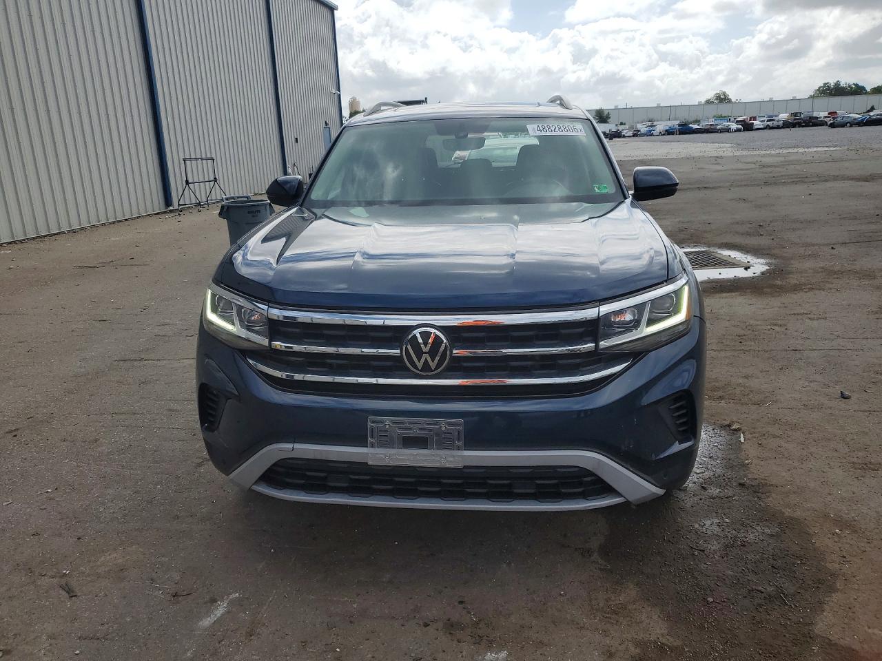 2021 Volkswagen Atlas Se Blue vin: 1V2KR2CA4MC603115
