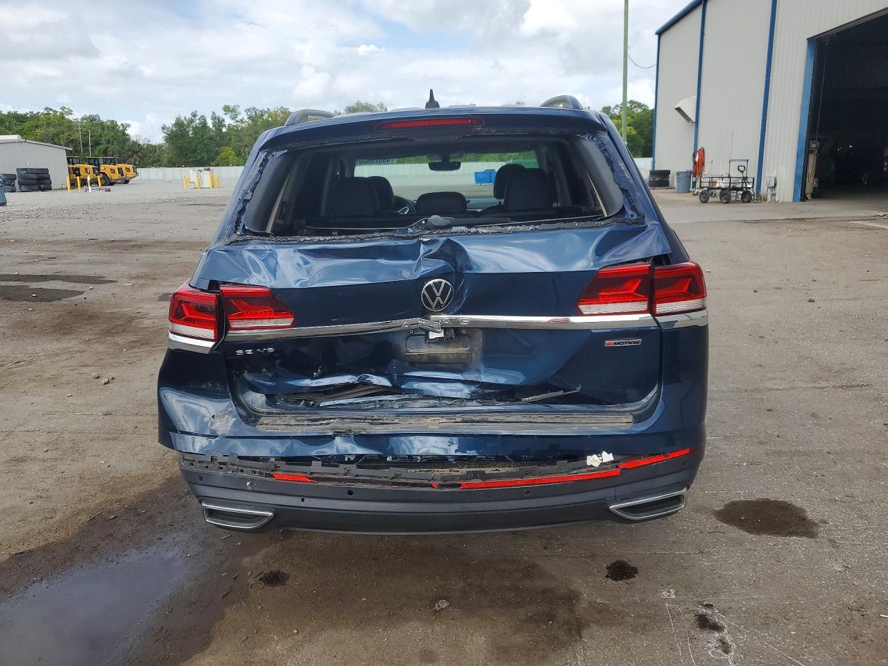 2021 Volkswagen Atlas Se Blue vin: 1V2KR2CA4MC603115