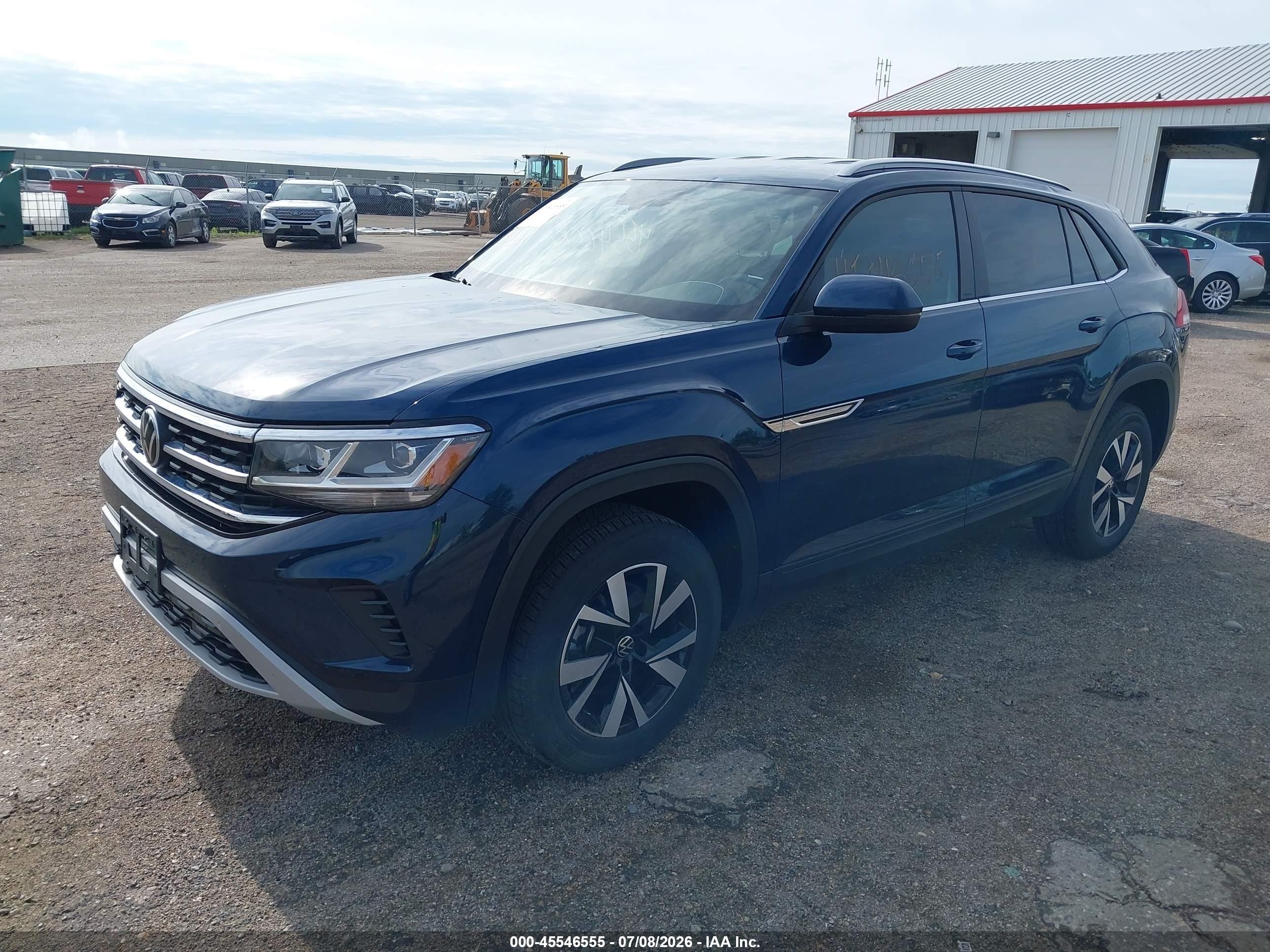 2021 Volkswagen Atlas Cross Sport 2.0t Se Blue vin: 1V2LC2CA7MC229556