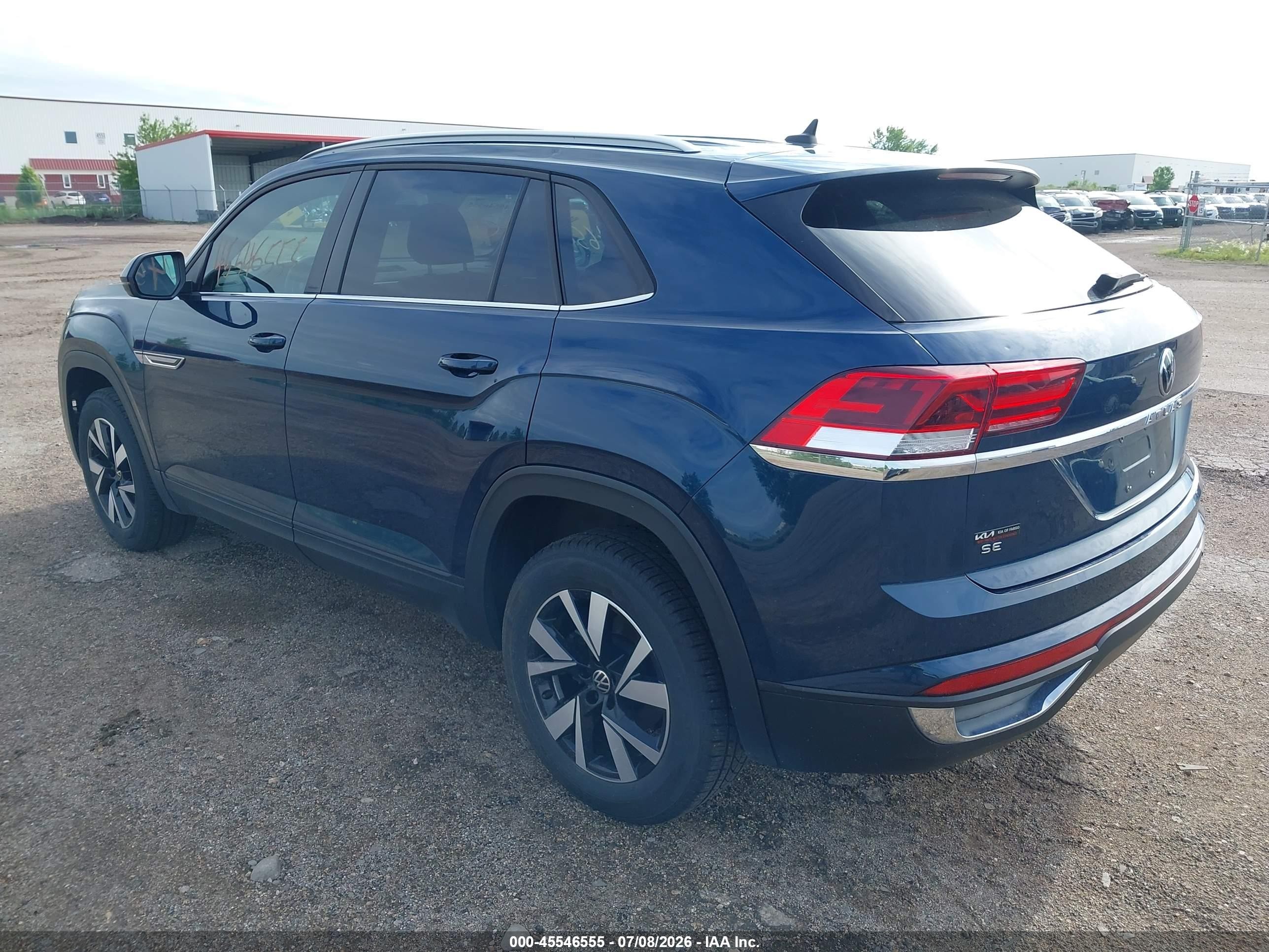 2021 Volkswagen Atlas Cross Sport 2.0t Se Blue vin: 1V2LC2CA7MC229556