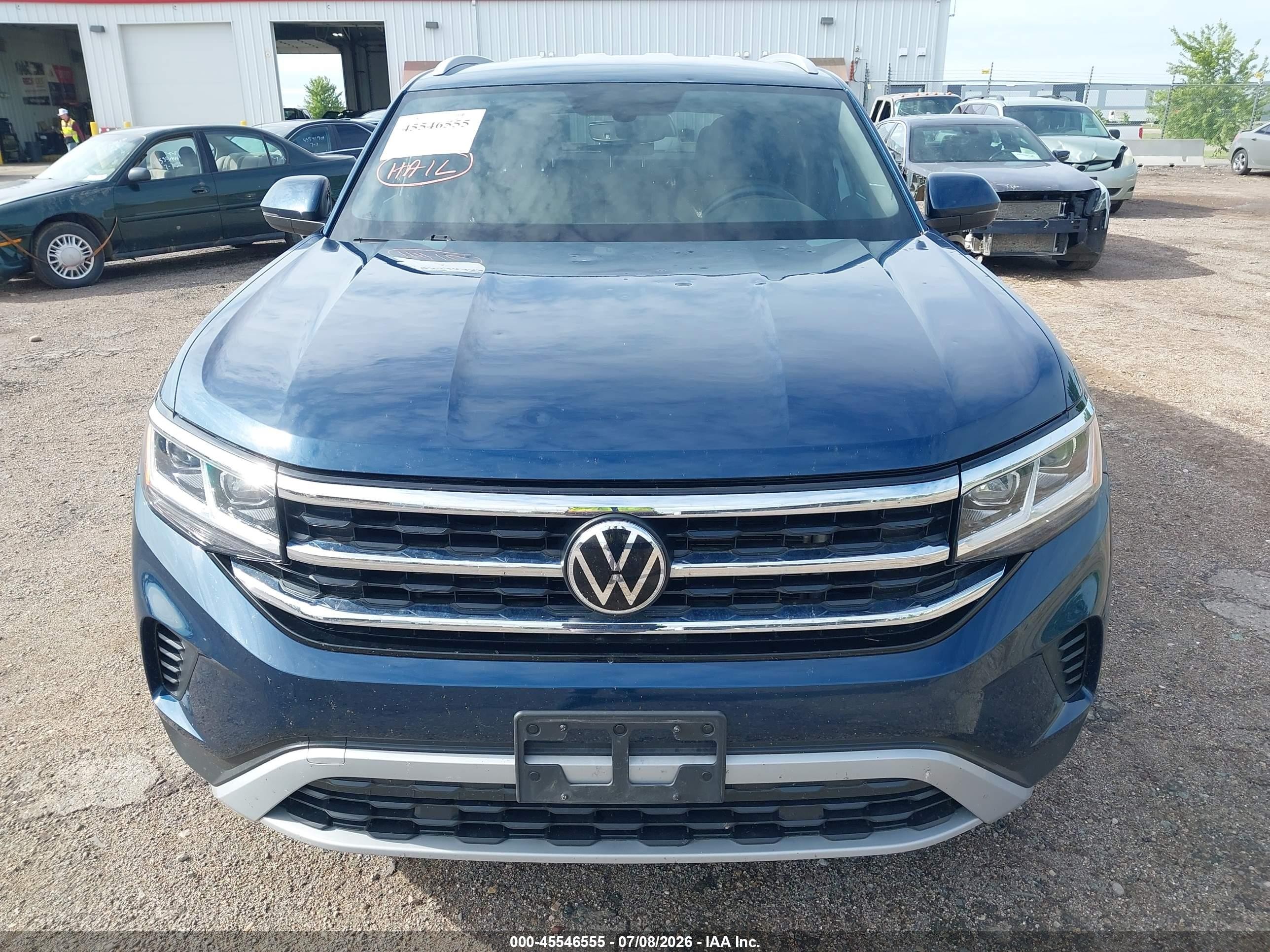 2021 Volkswagen Atlas Cross Sport 2.0t Se Blue vin: 1V2LC2CA7MC229556
