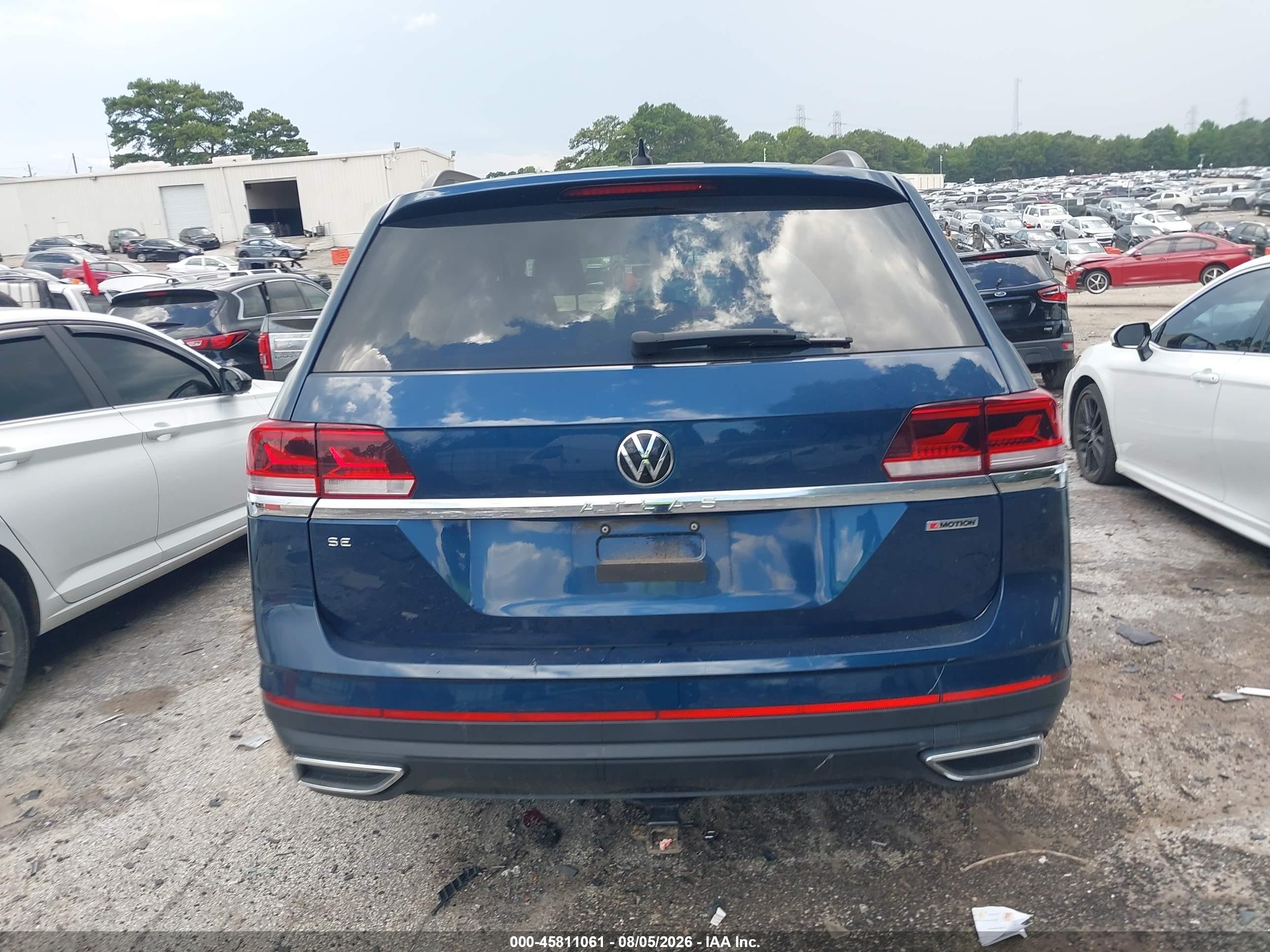 2021 Volkswagen Atlas 2.0t Se Blue vin: 1V2LP2CA2MC528764