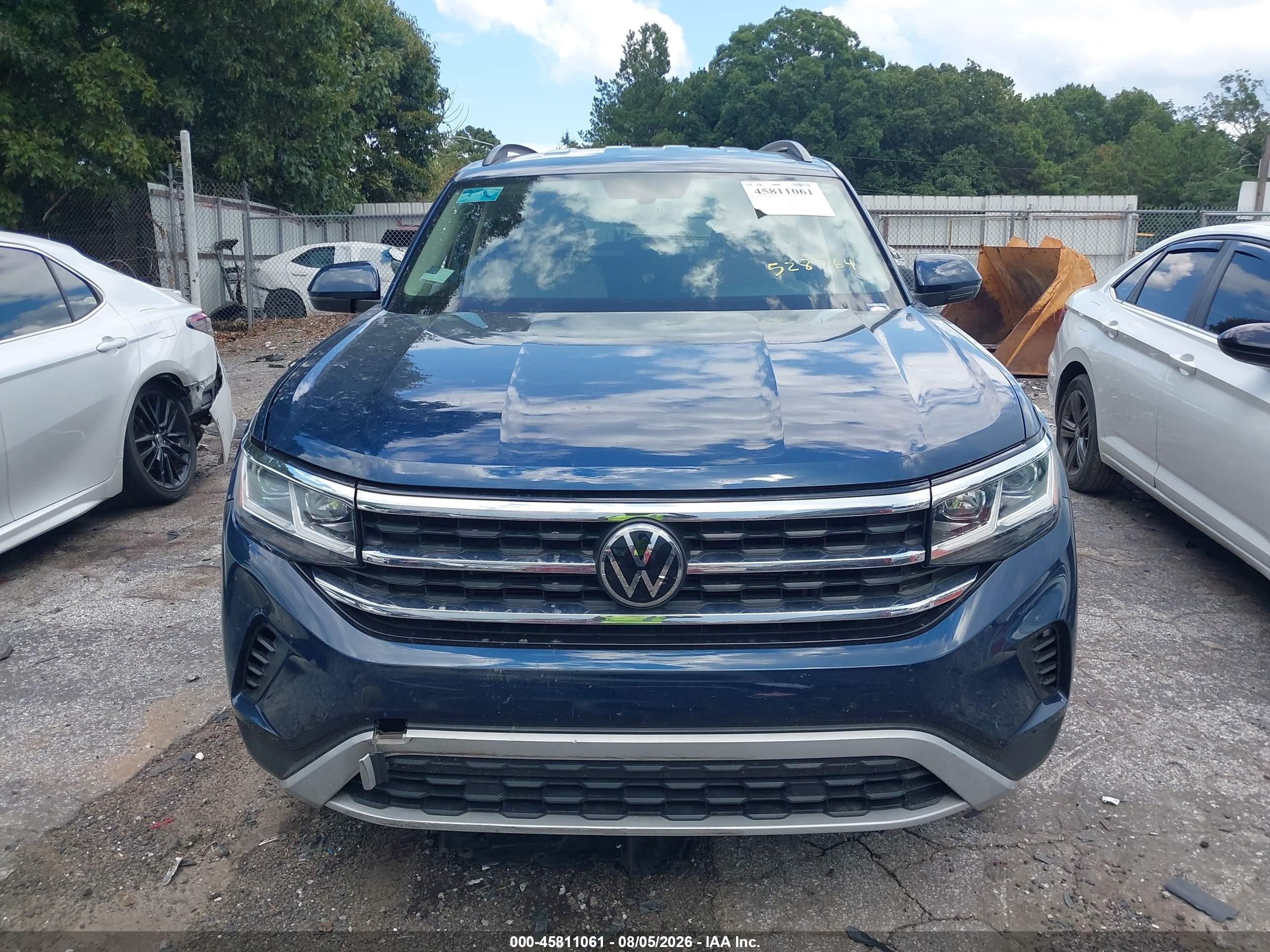2021 Volkswagen Atlas 2.0t Se Blue vin: 1V2LP2CA2MC528764