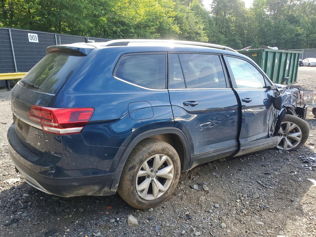 2018 Volkswagen Atlas Se Blue vin: 1V2LR2CA0JC542751
