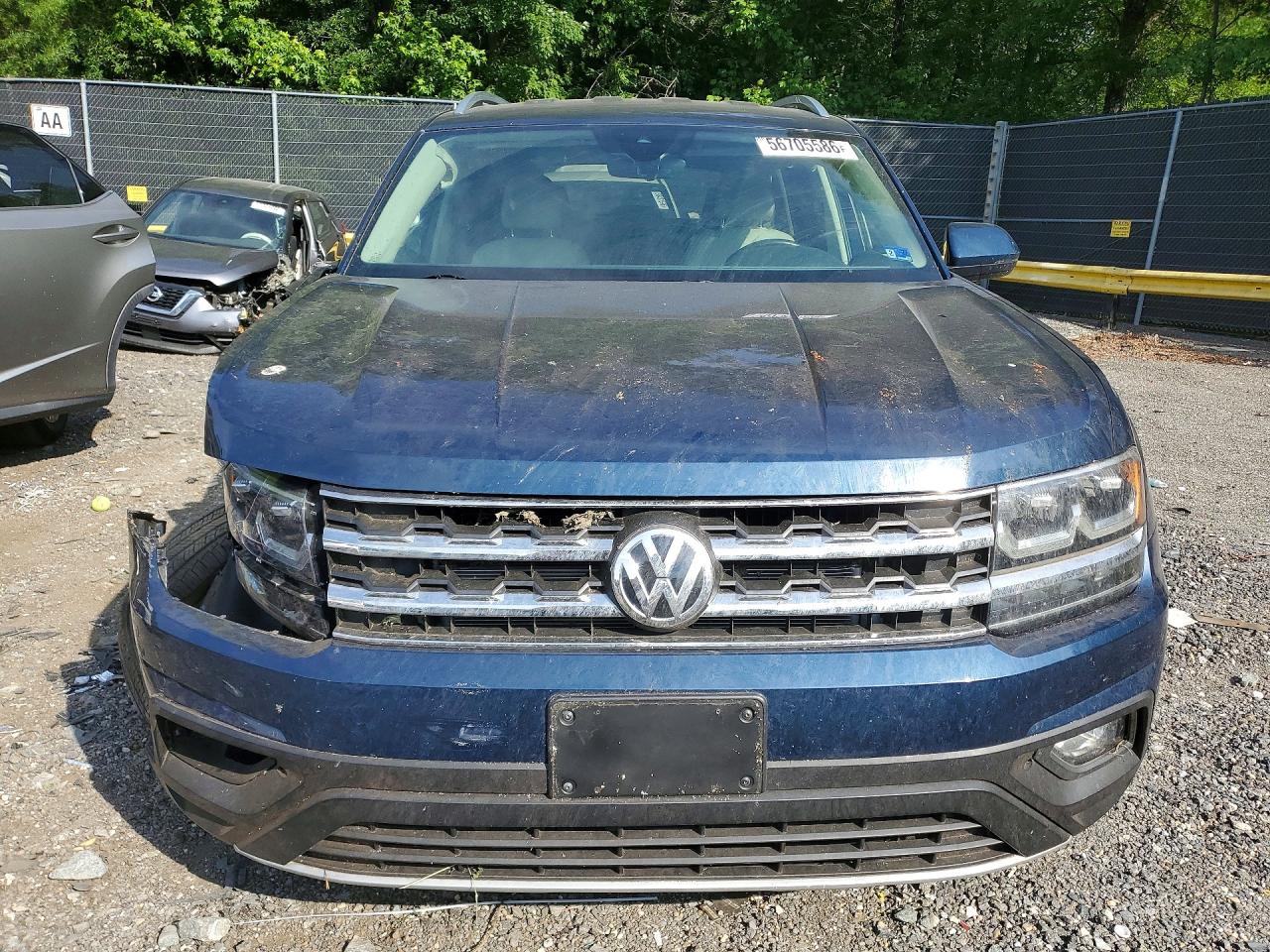 2018 Volkswagen Atlas Se Blue vin: 1V2LR2CA0JC542751