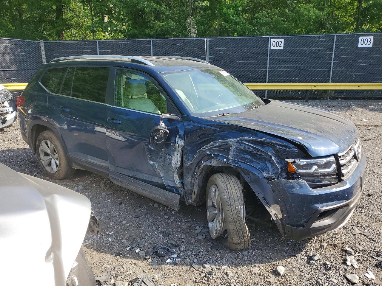 2018 Volkswagen Atlas Se Blue vin: 1V2LR2CA0JC542751