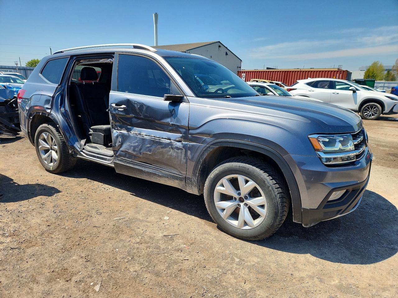 2018 Volkswagen Atlas Se Серый vin: 1V2LR2CA5JC509406