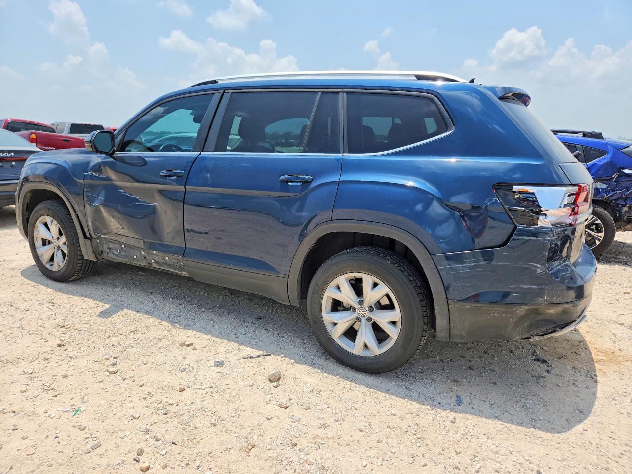 2018 Volkswagen Atlas Se Blue vin: 1V2LR2CA7JC538194