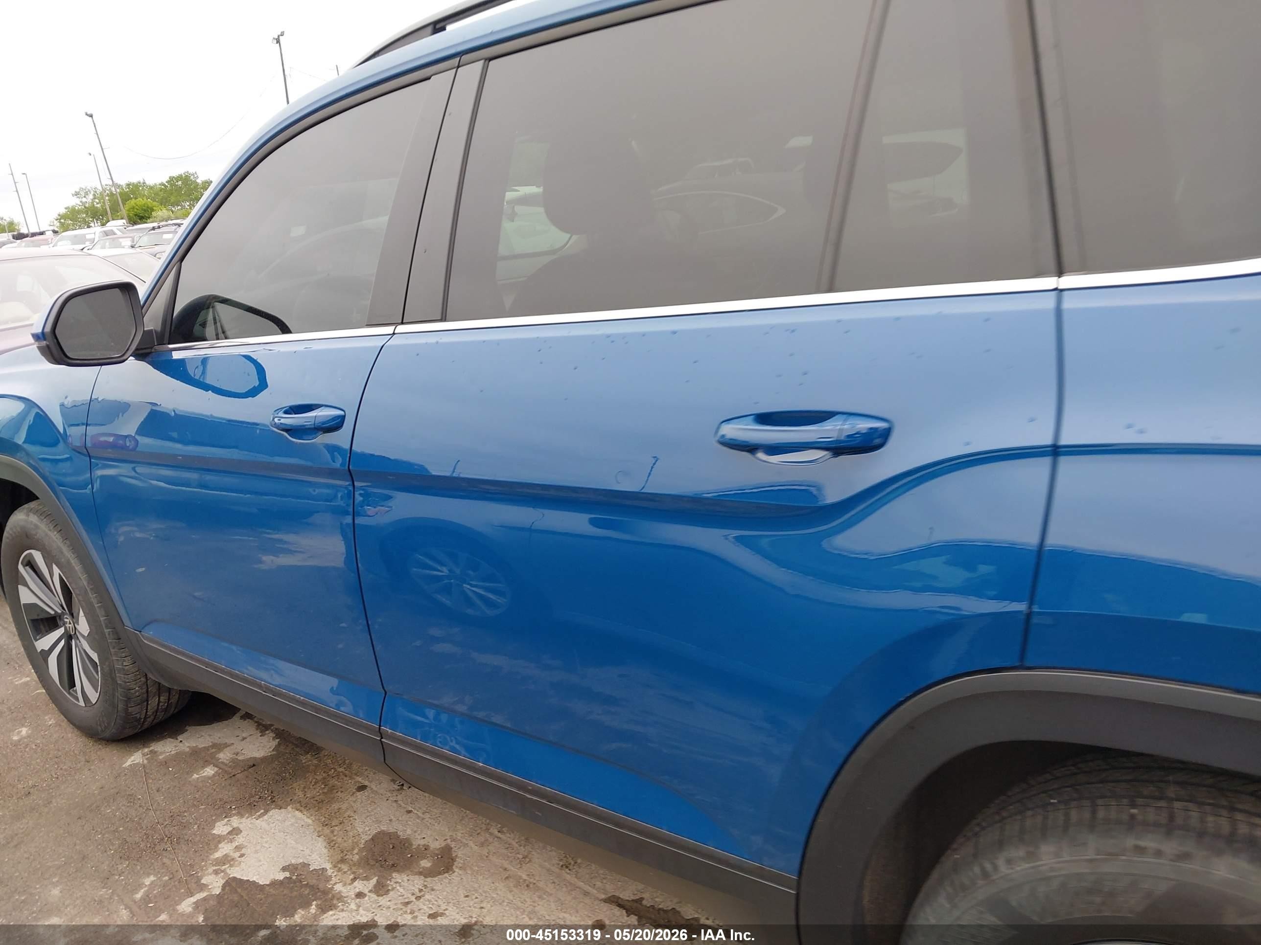 2025 Volkswagen Atlas 2.0t Se Blue vin: 1V2LR2CA7SC523390