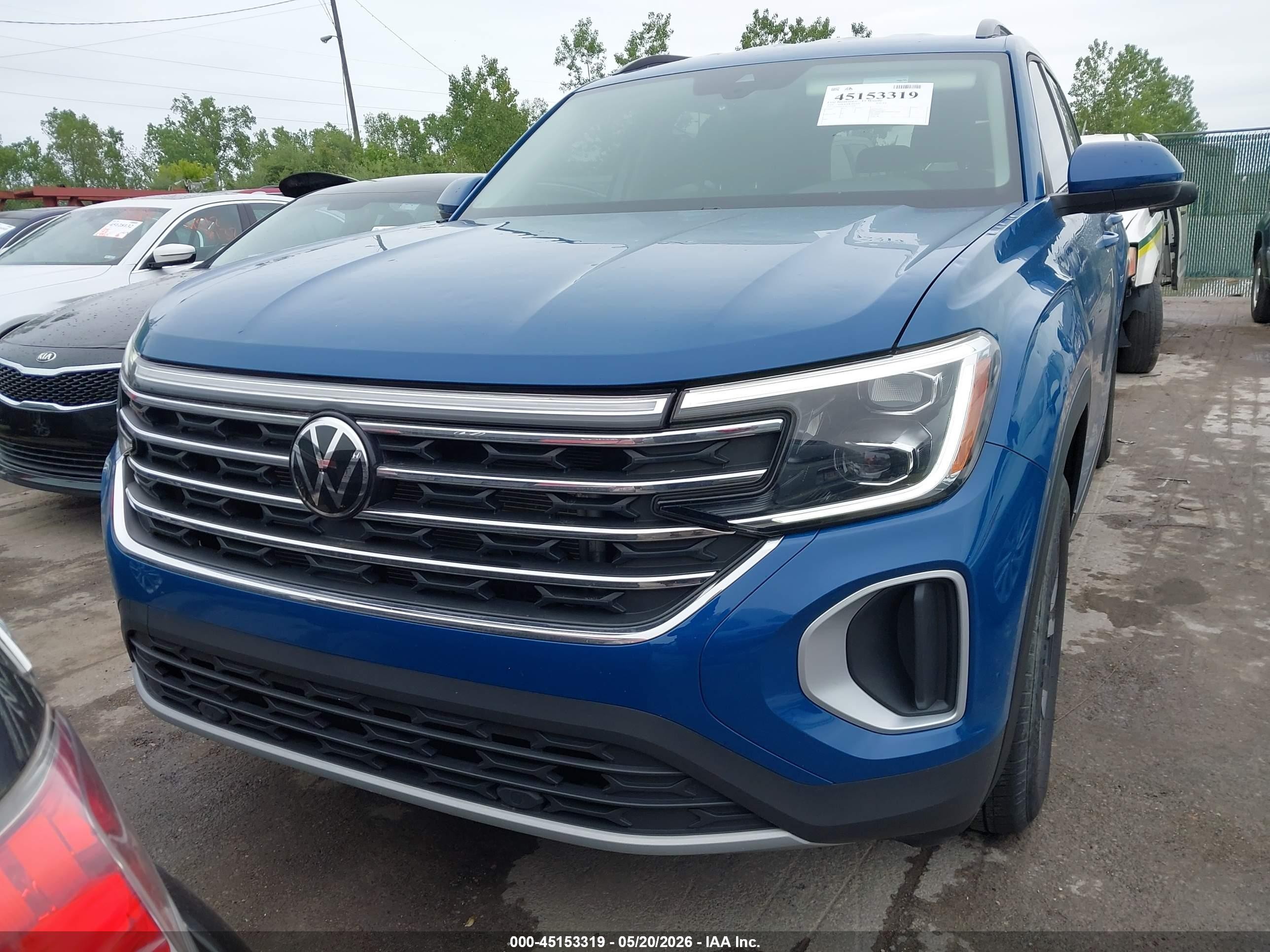 2025 Volkswagen Atlas 2.0t Se Blue vin: 1V2LR2CA7SC523390