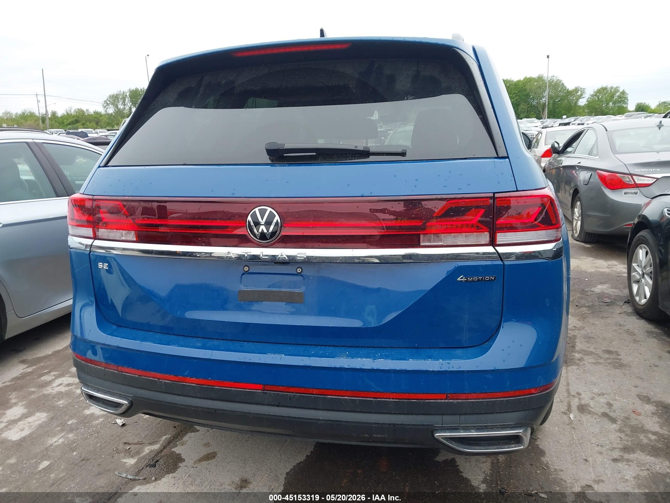 2025 Volkswagen Atlas 2.0t Se Blue vin: 1V2LR2CA7SC523390