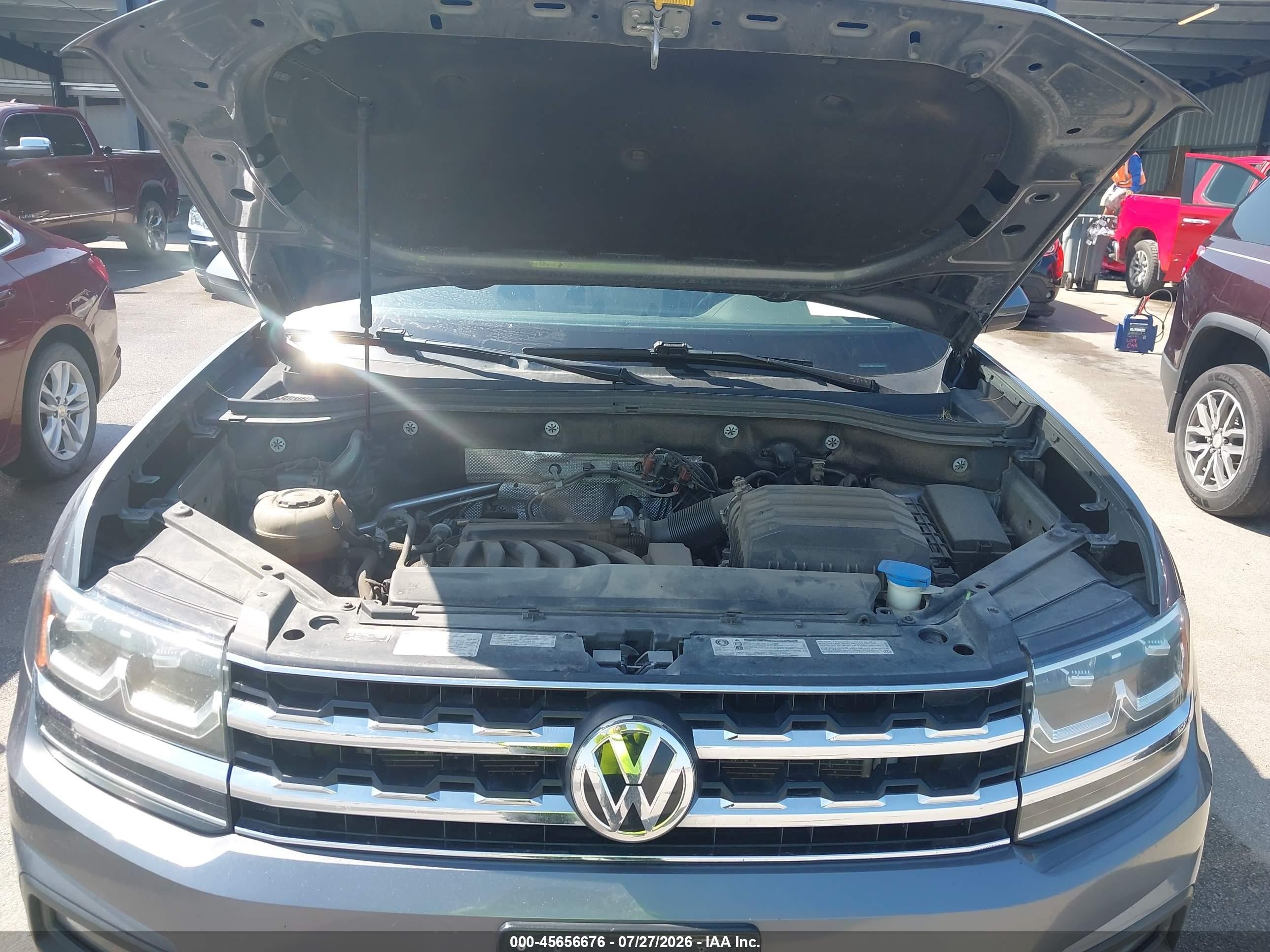 2019 Volkswagen Atlas 3.6l V6 Se Gray vin: 1V2LR2CA8KC572338