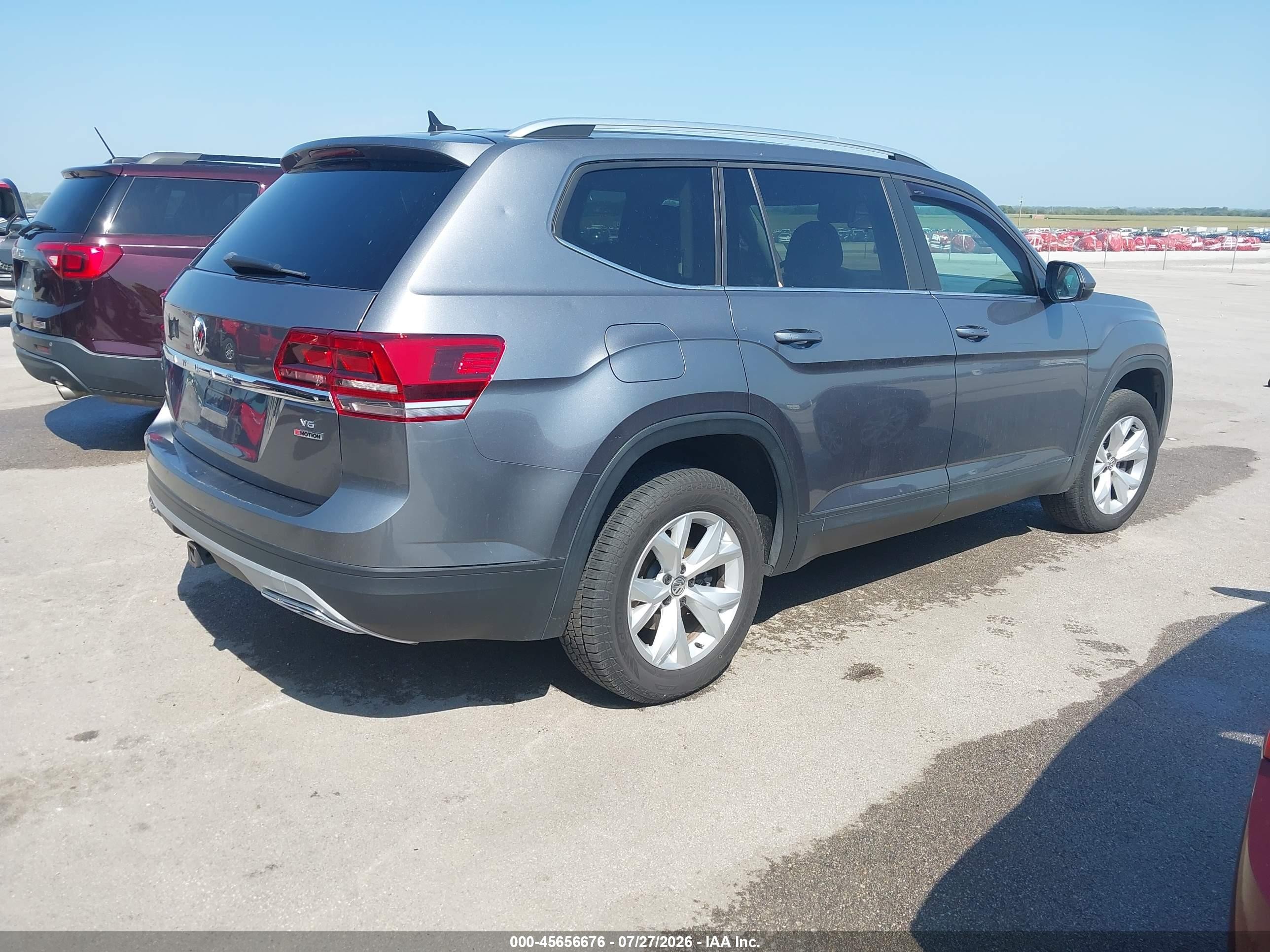 2019 Volkswagen Atlas 3.6l V6 Se Gray vin: 1V2LR2CA8KC572338