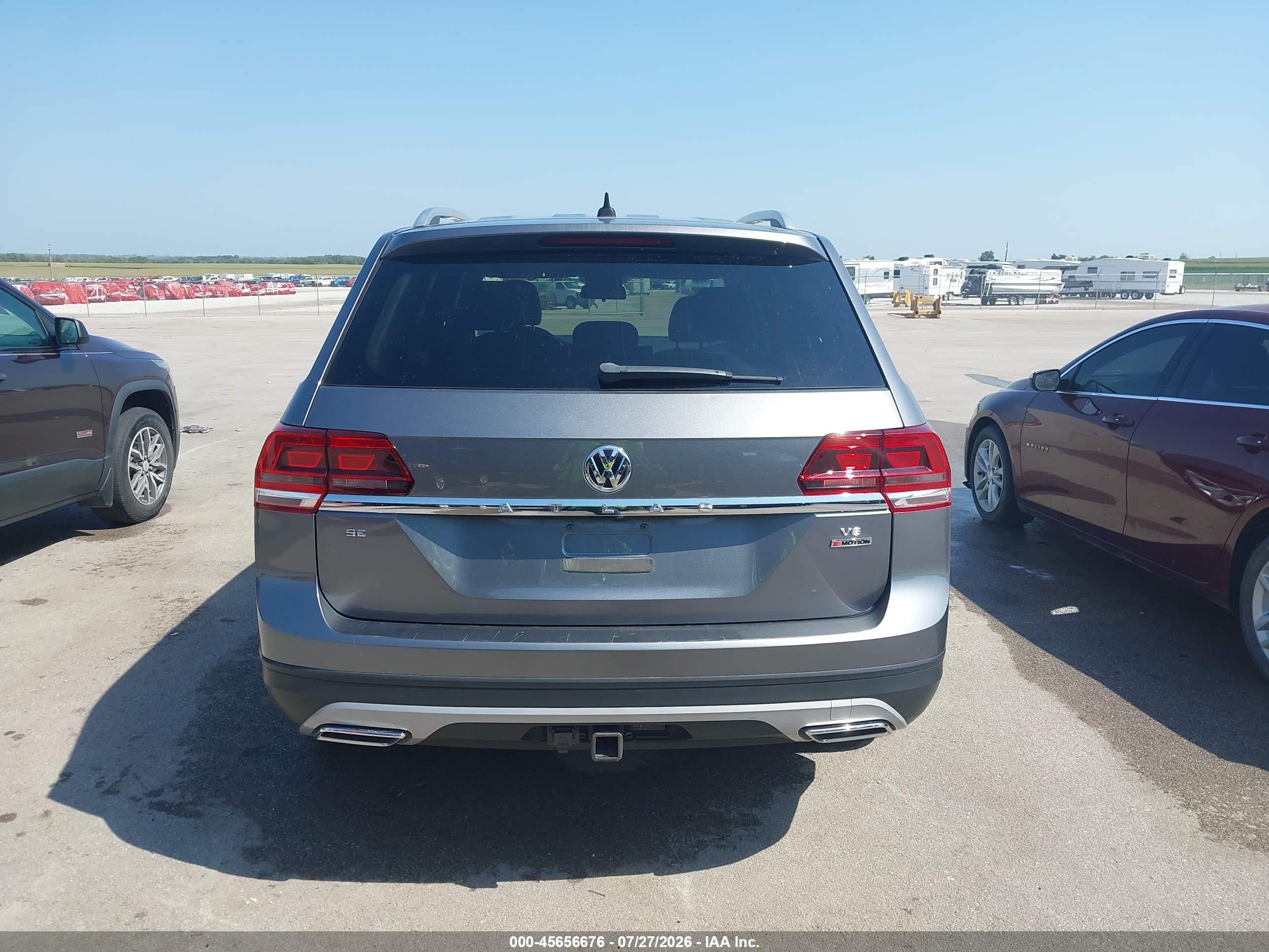2019 Volkswagen Atlas 3.6l V6 Se Gray vin: 1V2LR2CA8KC572338