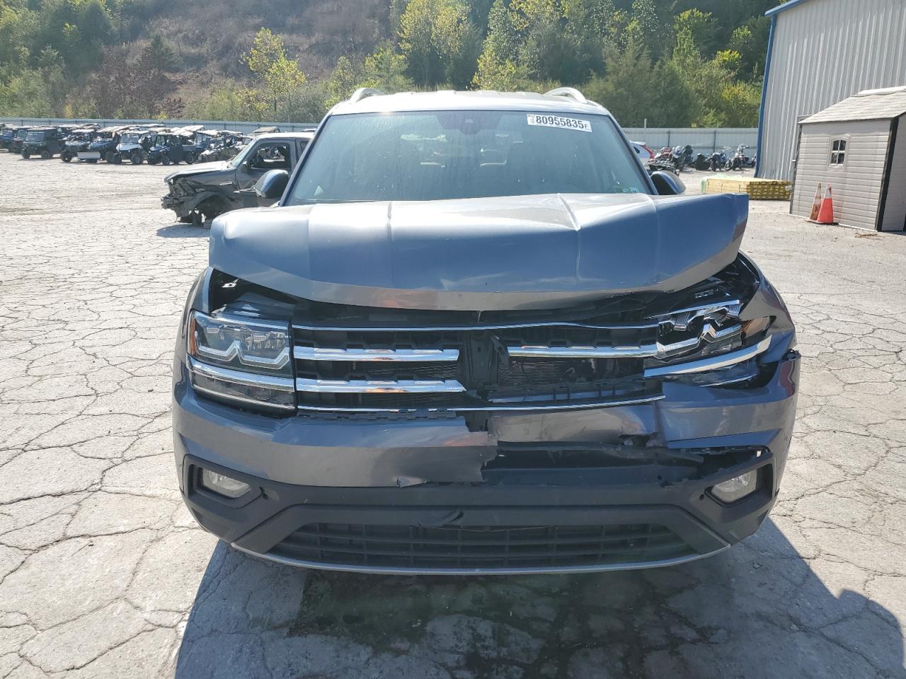 2018 Volkswagen Atlas Se Gray vin: 1V2LR2CAXJC540005