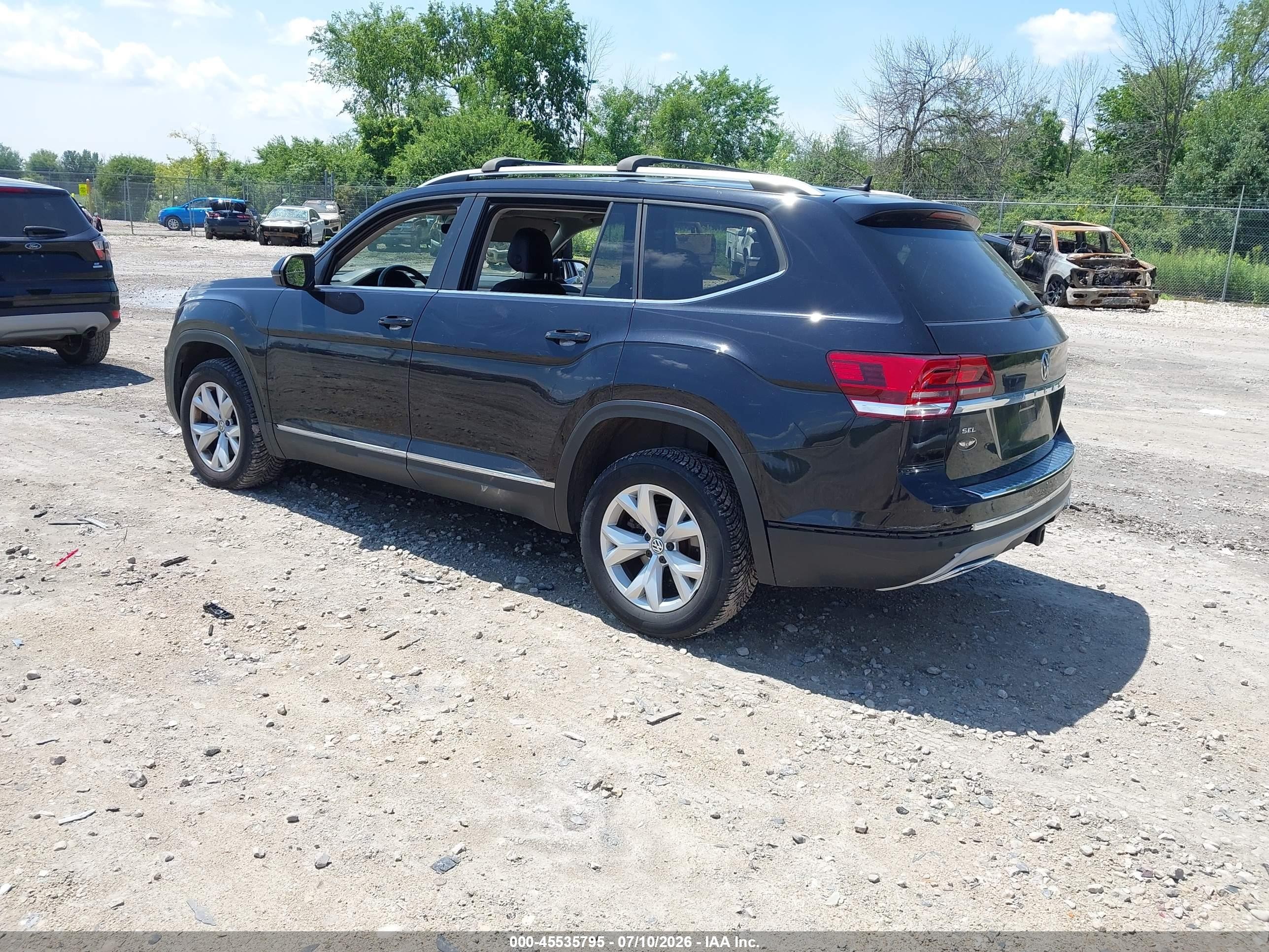 2018 Volkswagen Atlas 3.6l V6 Sel Blue vin: 1V2MR2CA2JC594273